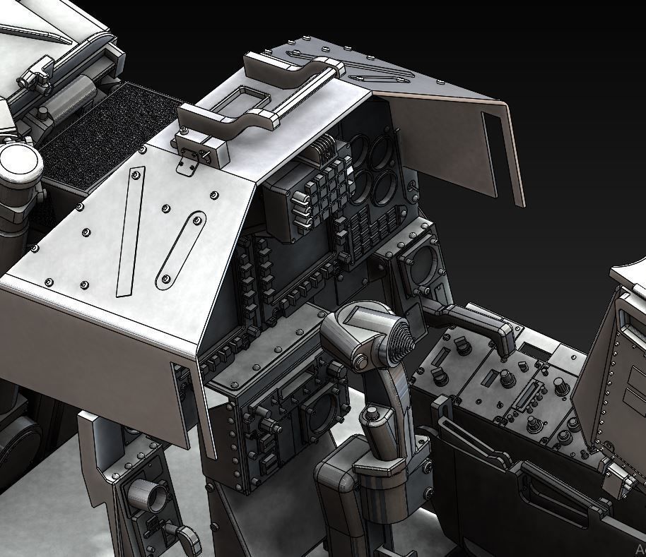 BOEING T45 Complete cockpit Stl files only 3D print model 3D print model_13