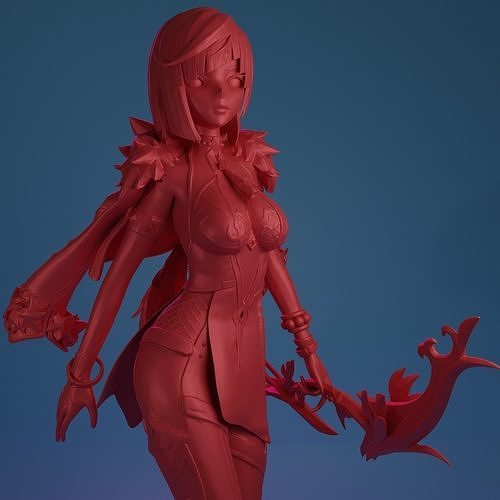 Yelan Genshin Impact Figure HIDEF KEYED 3D print model