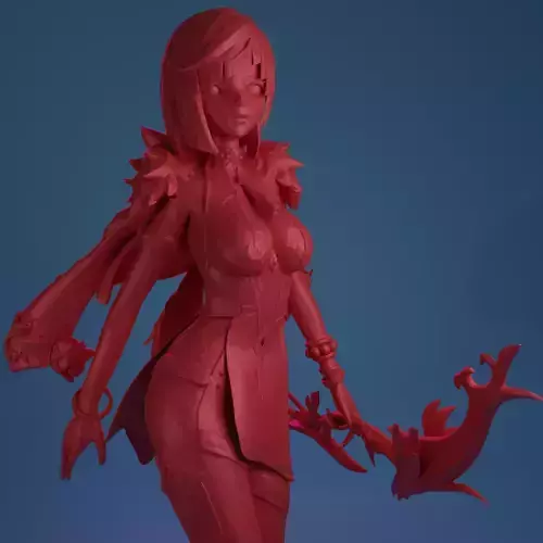 Yelan Genshin Impact Figure HIDEF KEYED 3D print model