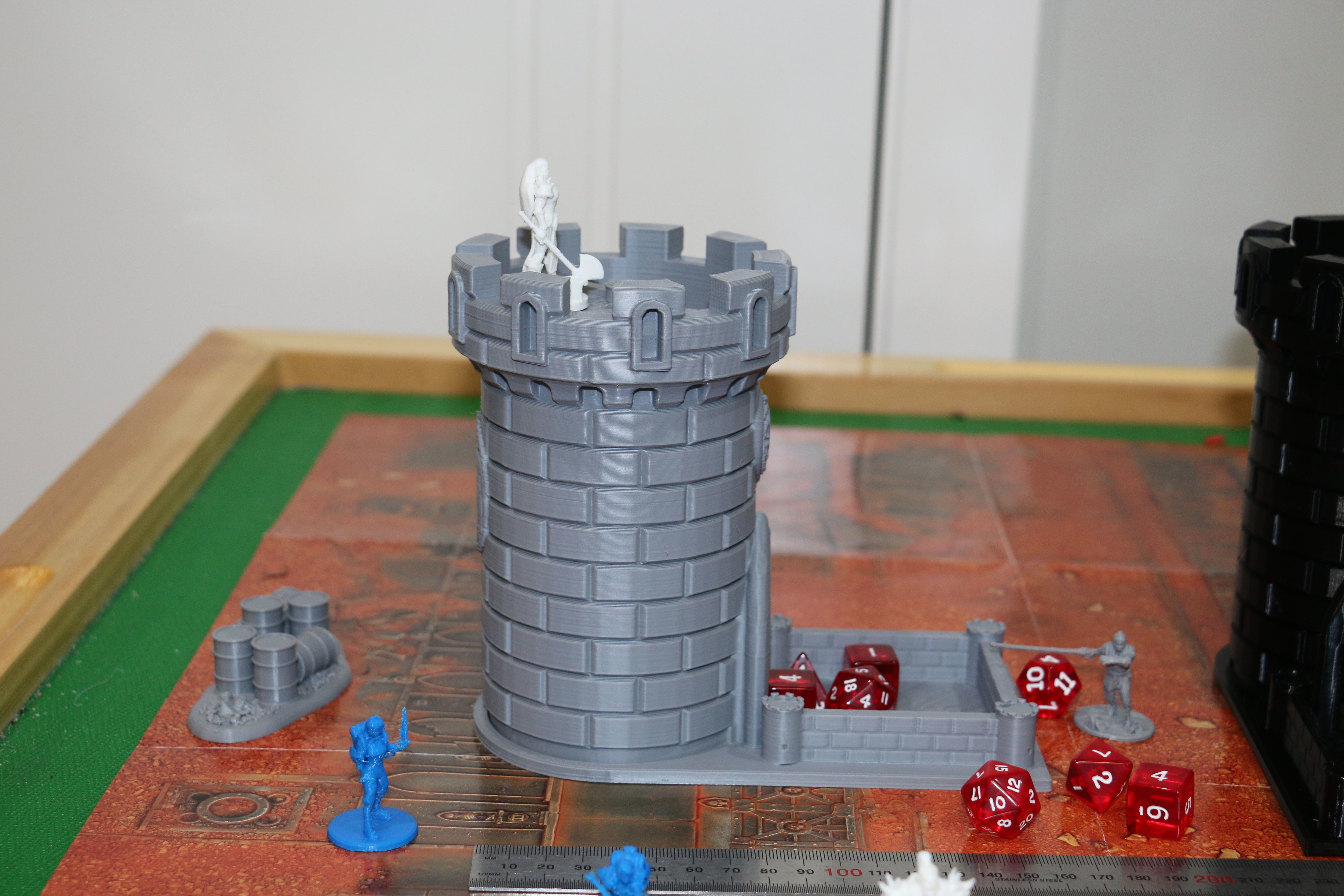 Dice Tower - Hydra Castle - 15cm tall - roll dice thru staircase 3D print model_4