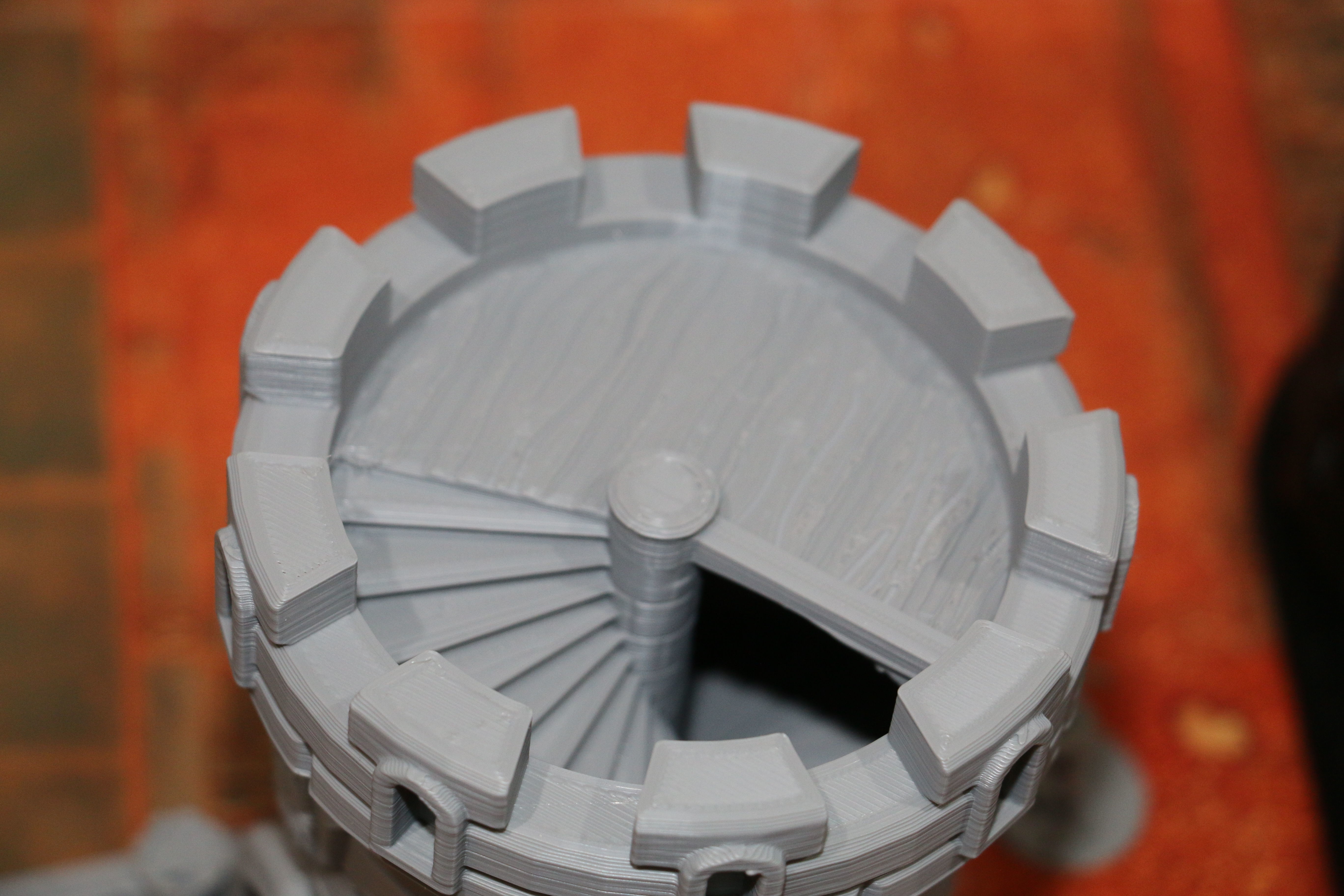 Dice Tower - Hydra Castle - 15cm tall - roll dice thru staircase 3D print model_8