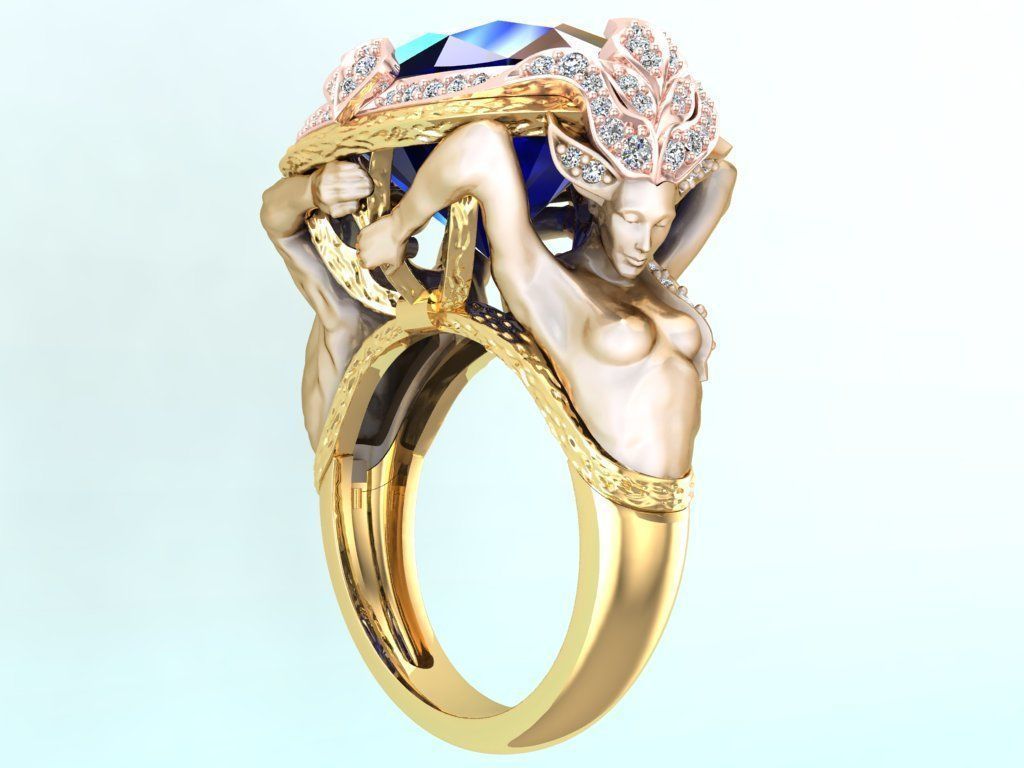 Mythical ring - Zeus rings - Ring of Greek Mythology - N 427 3D print model_1