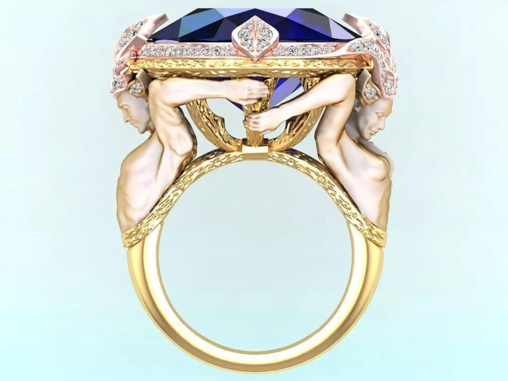 Mythical ring - Zeus rings - Ring of Greek Mythology - N 427 3D print model_0