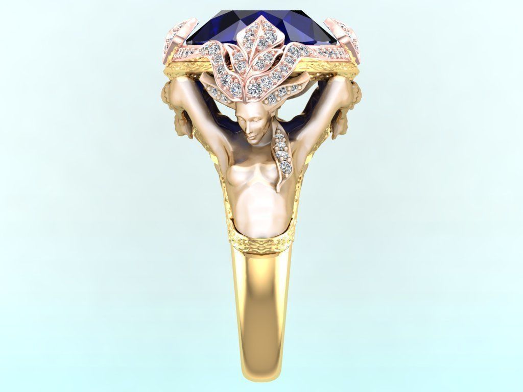 Mythical ring - Zeus rings - Ring of Greek Mythology - N 427 3D print model_3