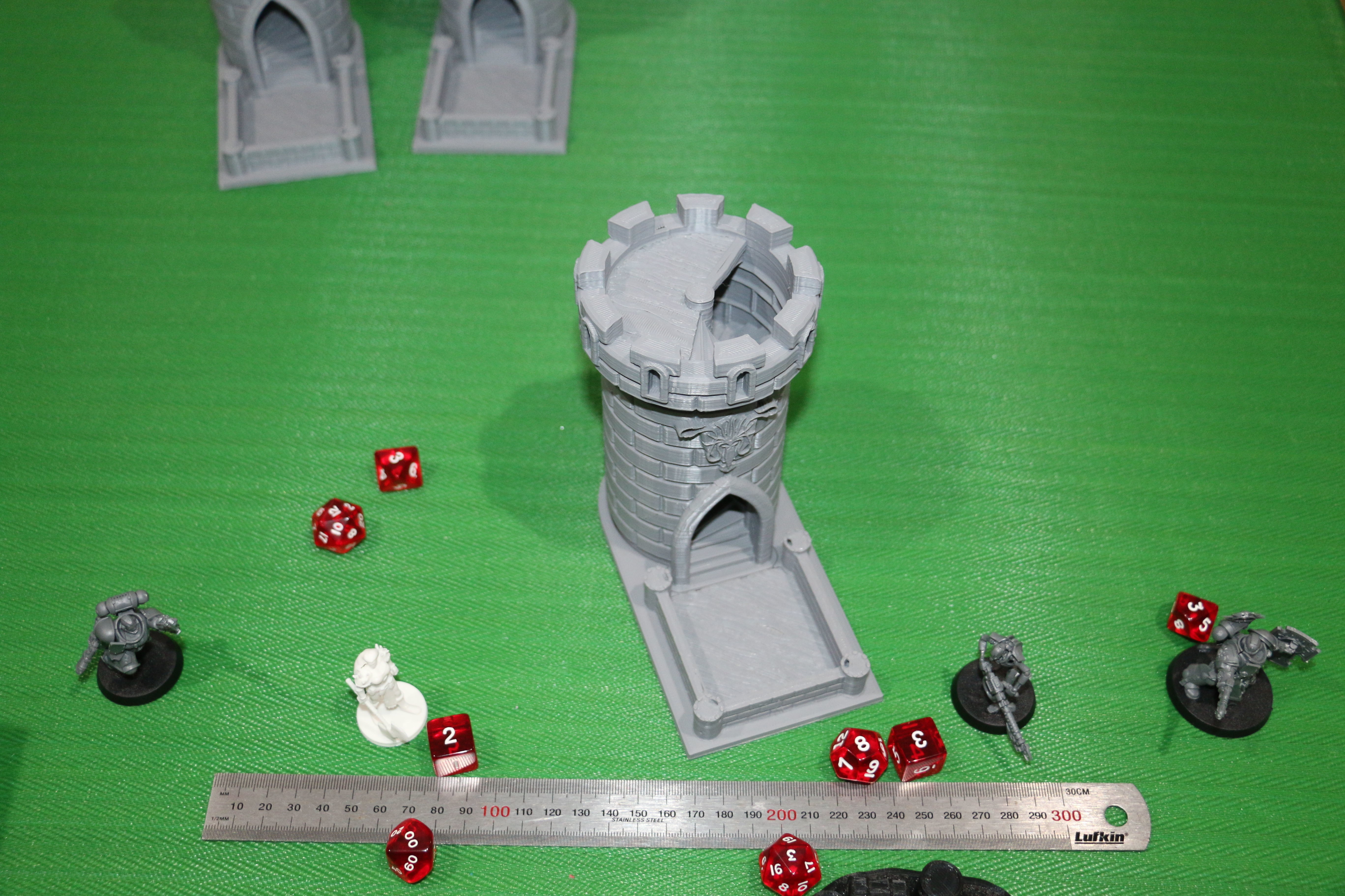 Dice Tower - Squid Castle-15cm tall - roll dice thru staircase 3D print model_7