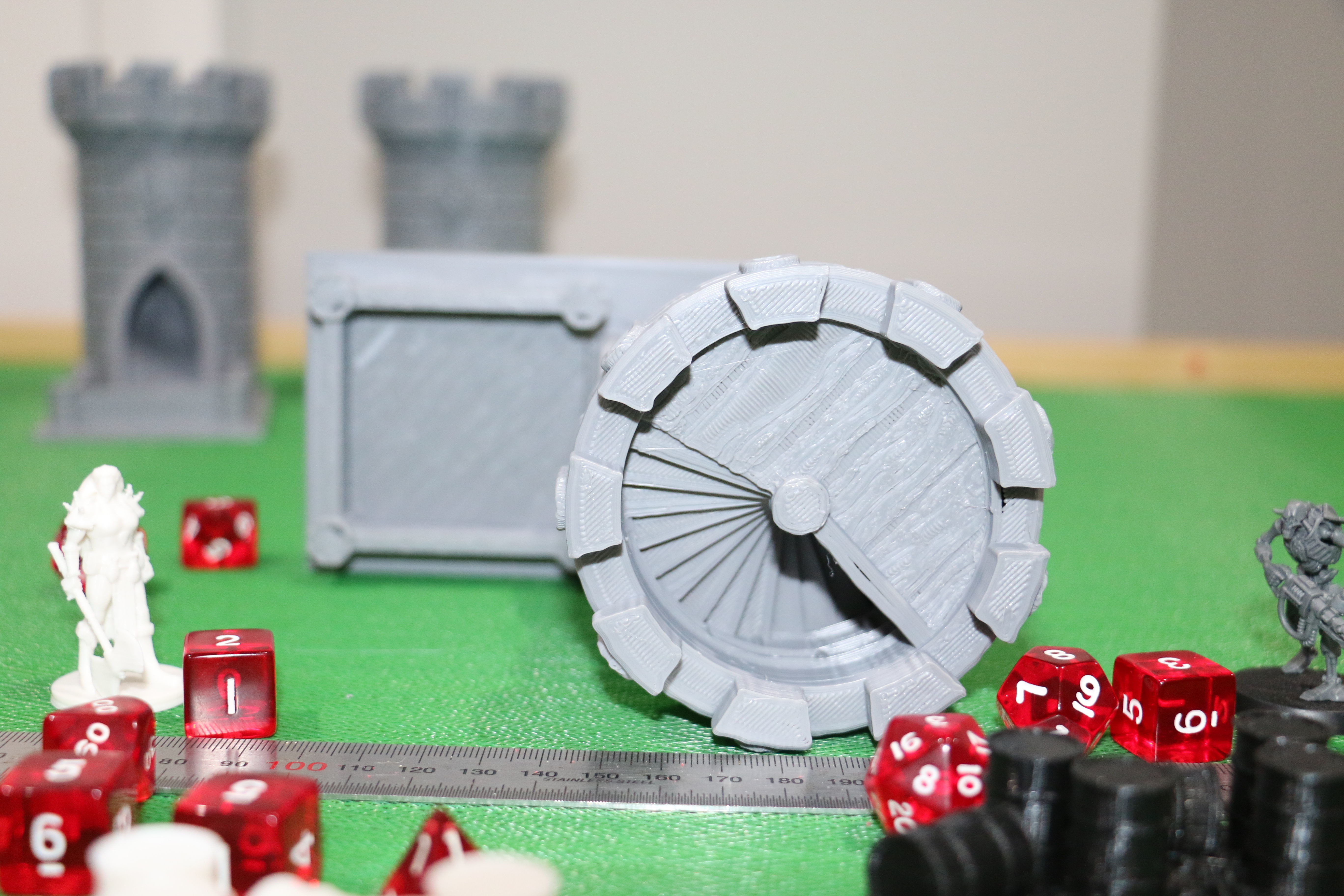 Dice Tower - Squid Castle-15cm tall - roll dice thru staircase 3D print model_5