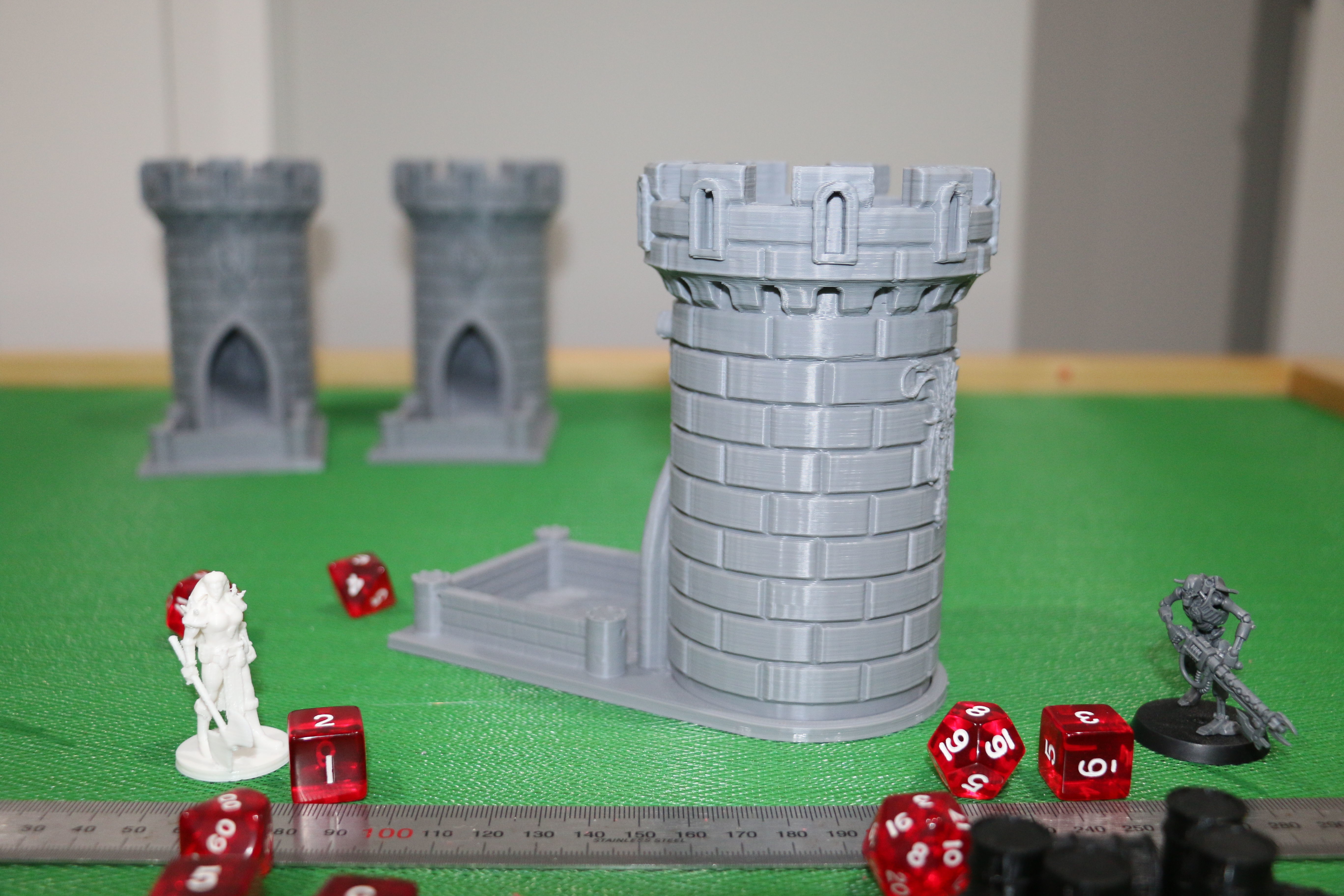 Dice Tower - Squid Castle-15cm tall - roll dice thru staircase 3D print model_4