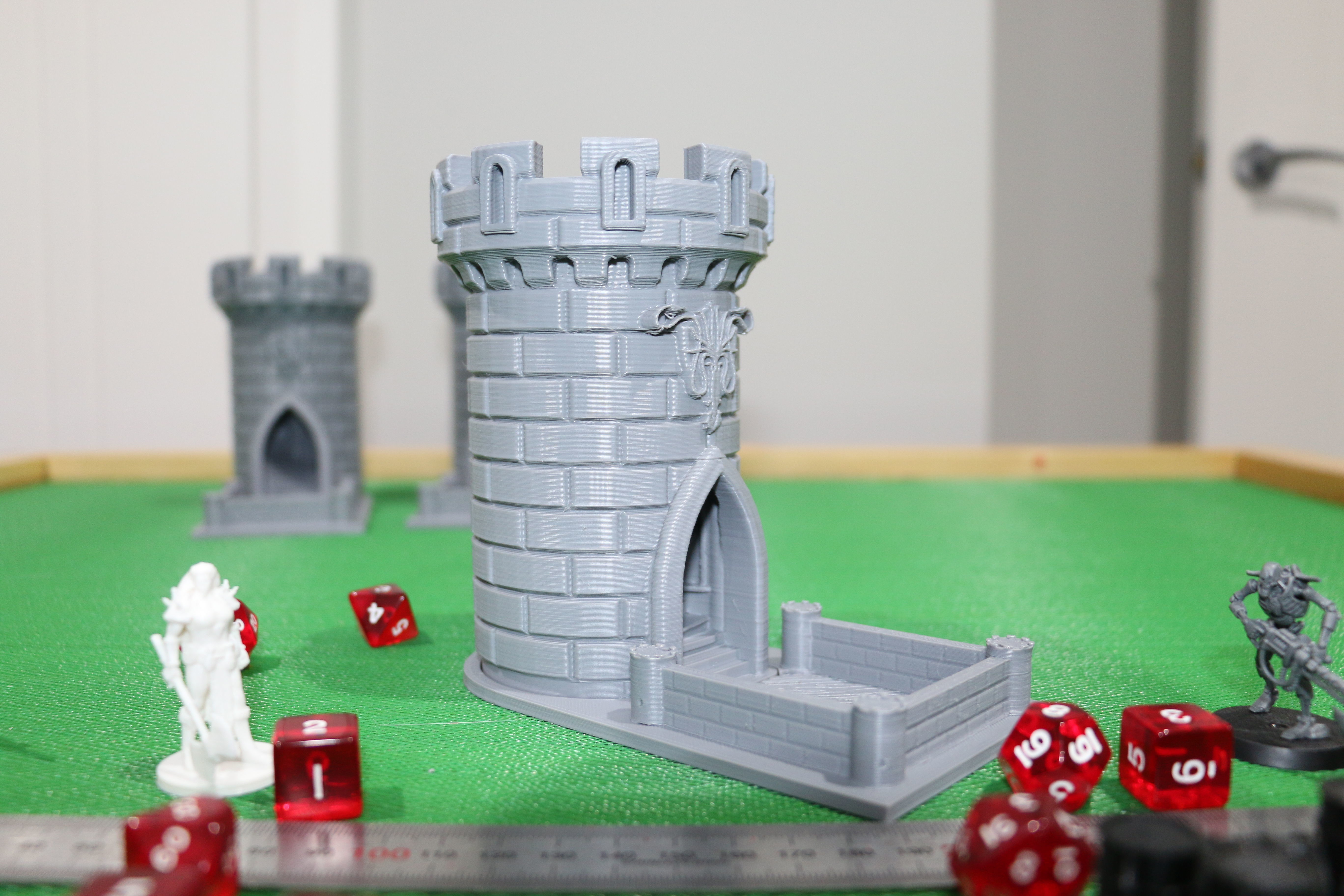 Dice Tower - Squid Castle-15cm tall - roll dice thru staircase 3D print model_2