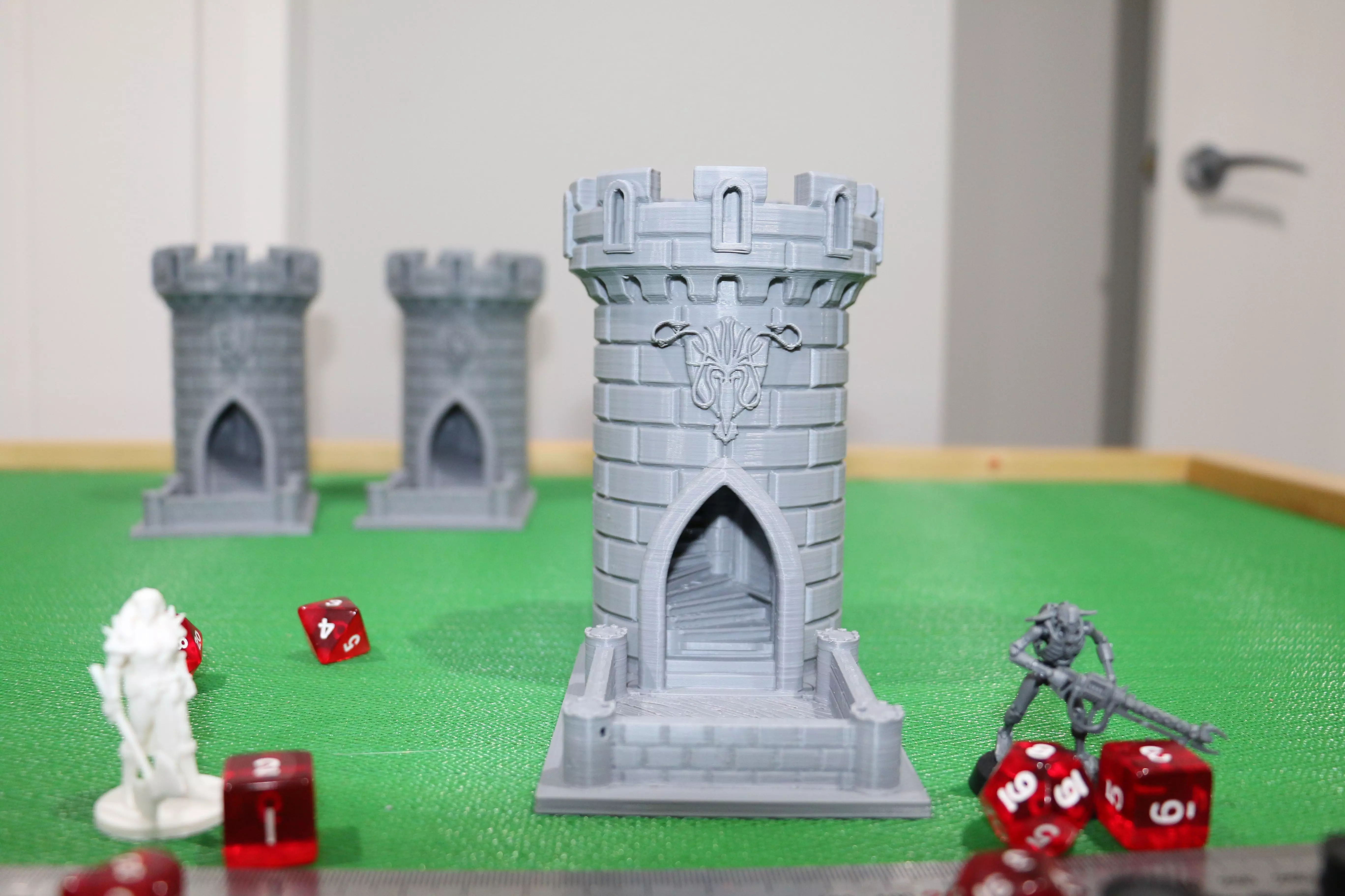 Dice Tower - Squid Castle-15cm tall - roll dice thru staircase 3D print model_0
