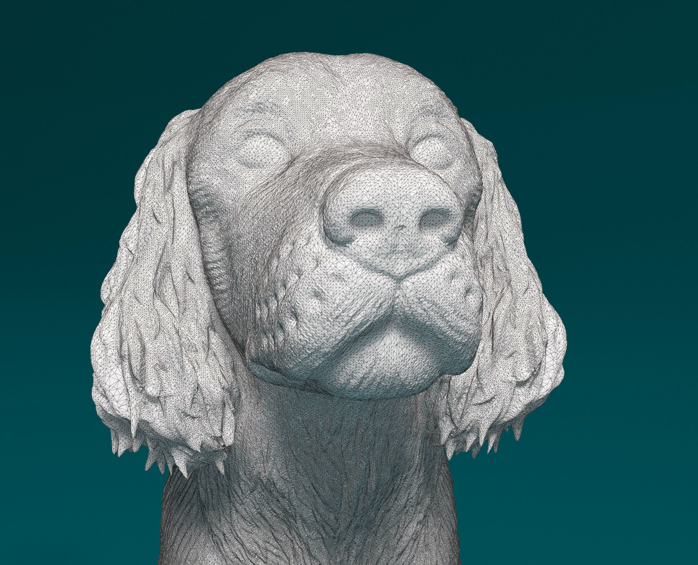 English Springer spaniel 3D print model_11