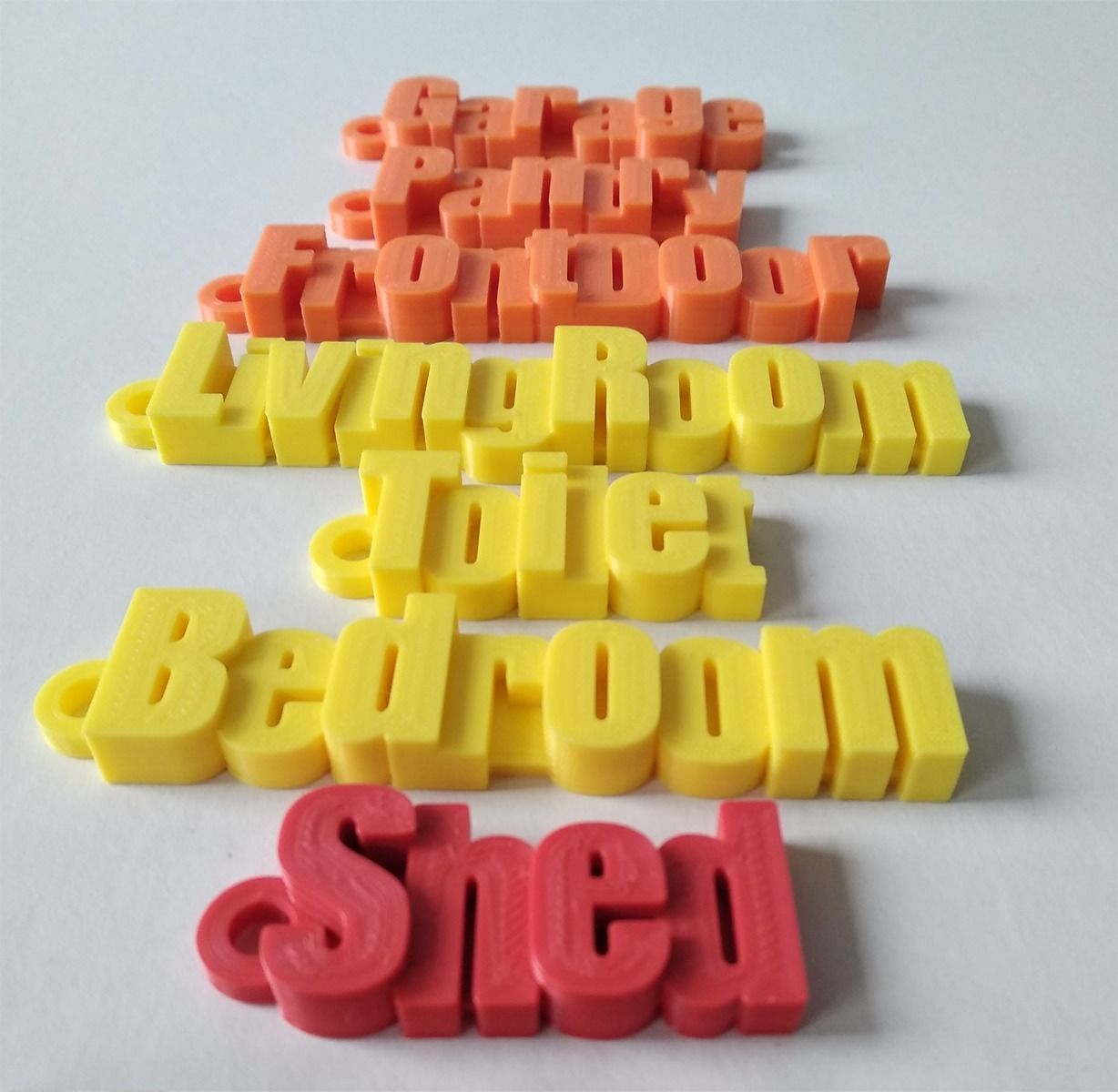 Printable House Locks Keychains 3D print model_1