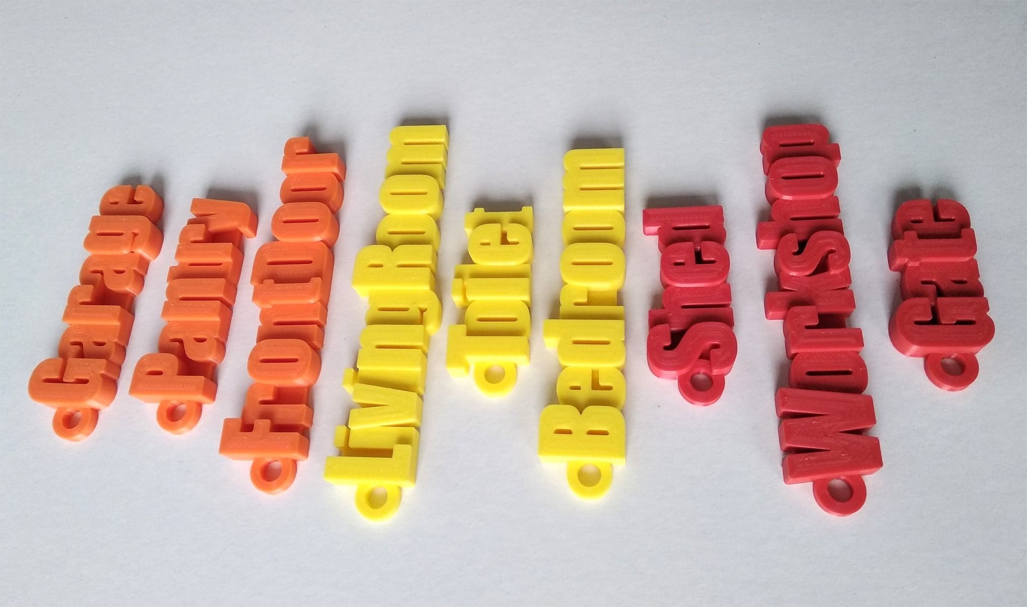 Printable House Locks Keychains 3D print model_8