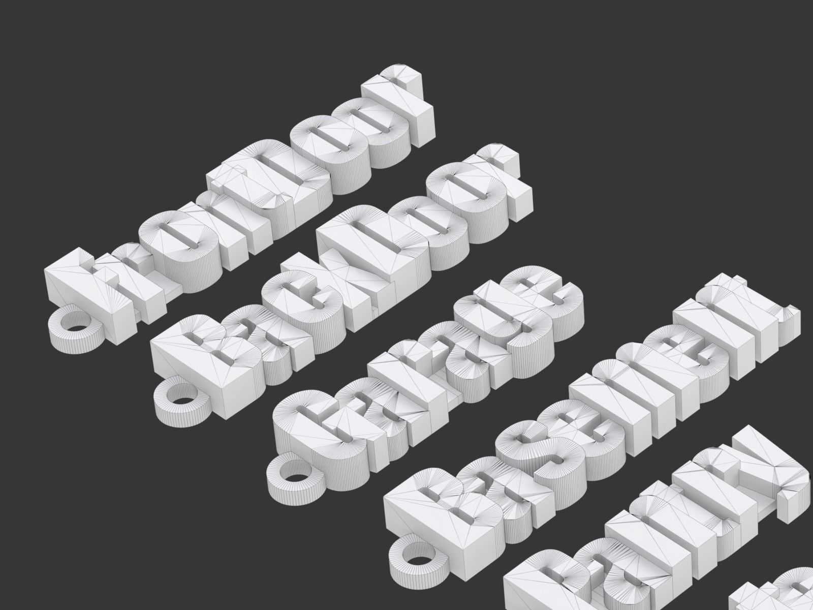 Printable House Locks Keychains 3D print model_14