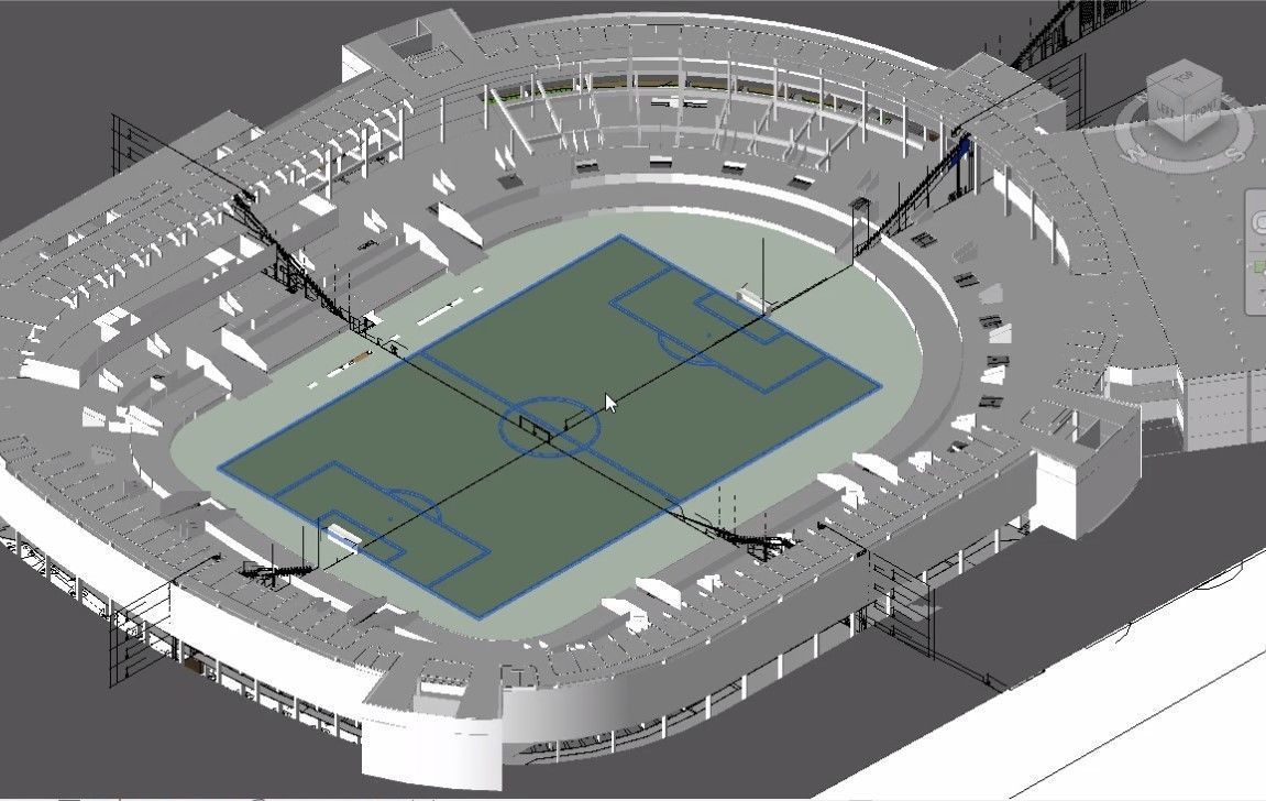 sports stadium compelete revit project  02 3D model_14