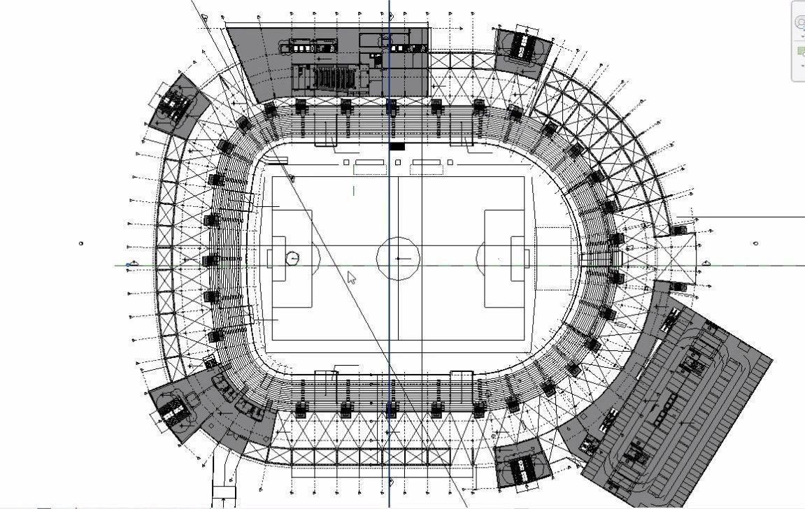 sports stadium compelete revit project  02 3D model_22