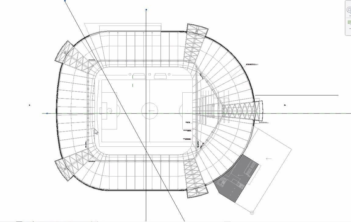 sports stadium compelete revit project  02 3D model_3