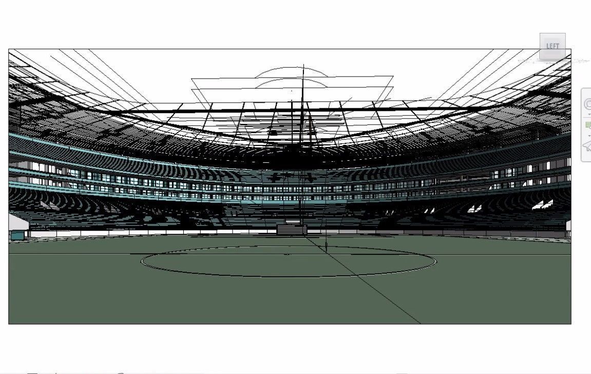 sports stadium compelete revit project  02 3D model_23