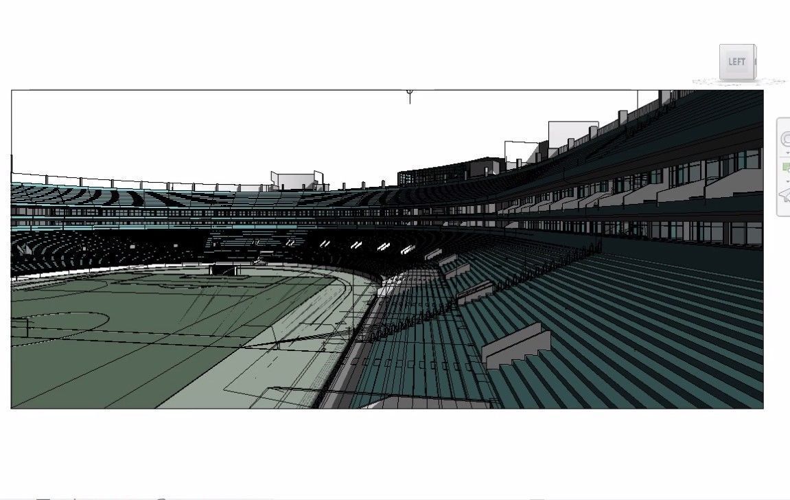 sports stadium compelete revit project  02 3D model_10