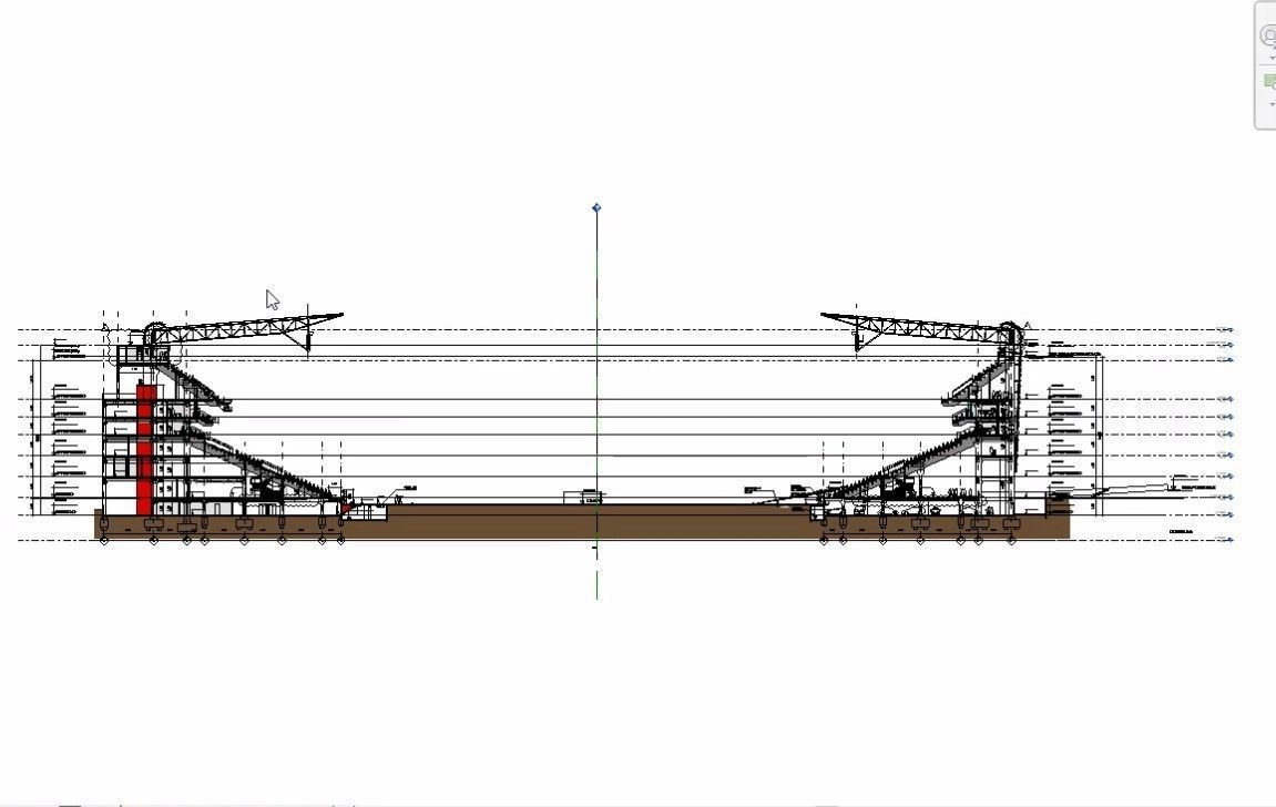 sports stadium compelete revit project  02 3D model_7