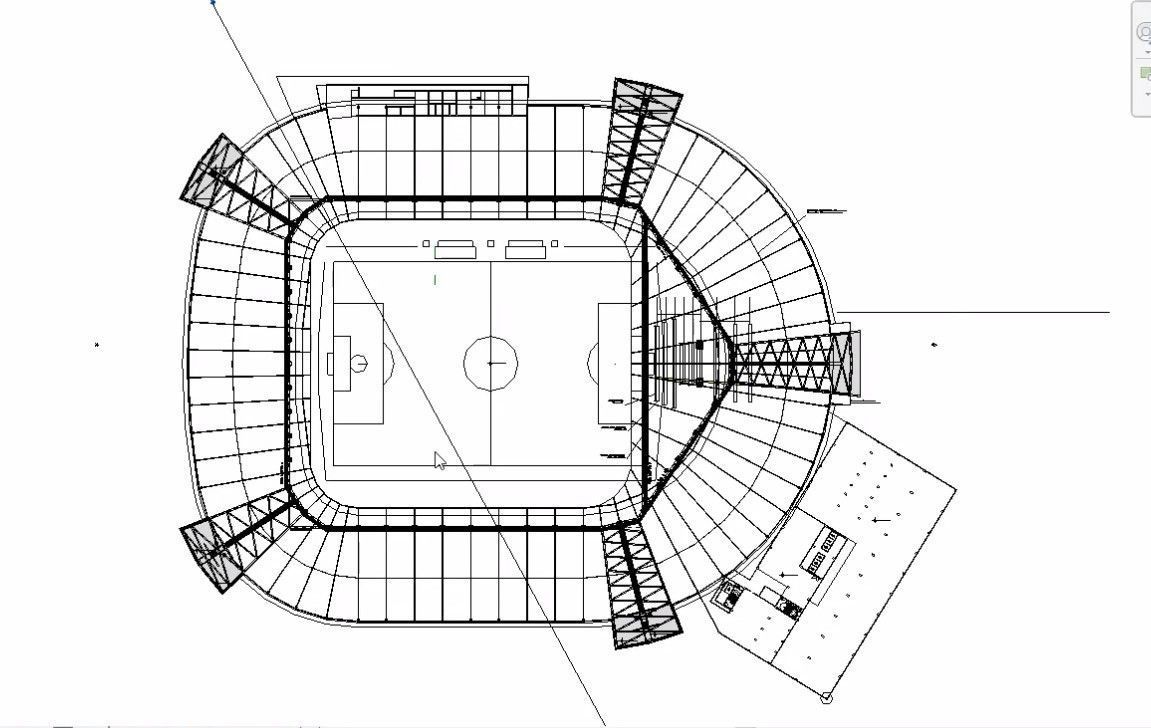 sports stadium compelete revit project  02 3D model_11