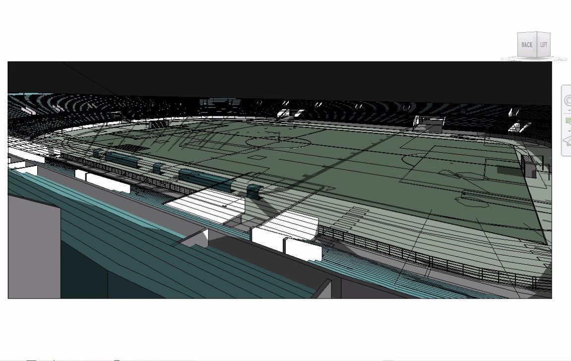 sports stadium compelete revit project  02 3D model_16