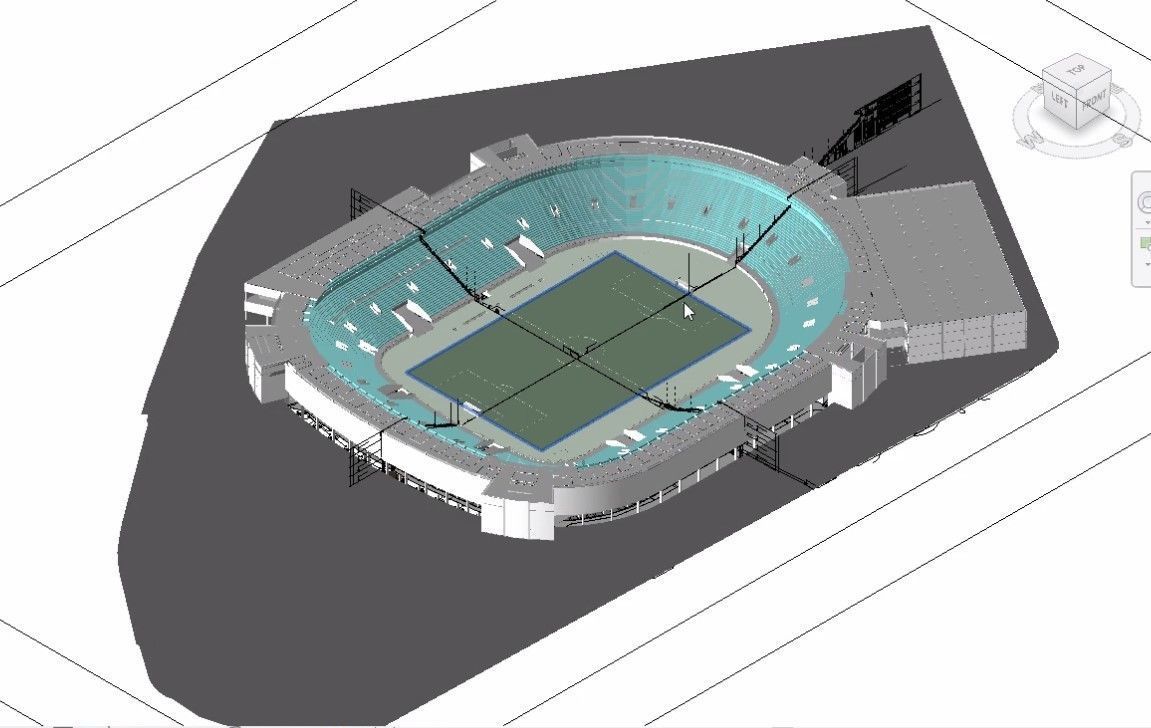 sports stadium compelete revit project  02 3D model_5
