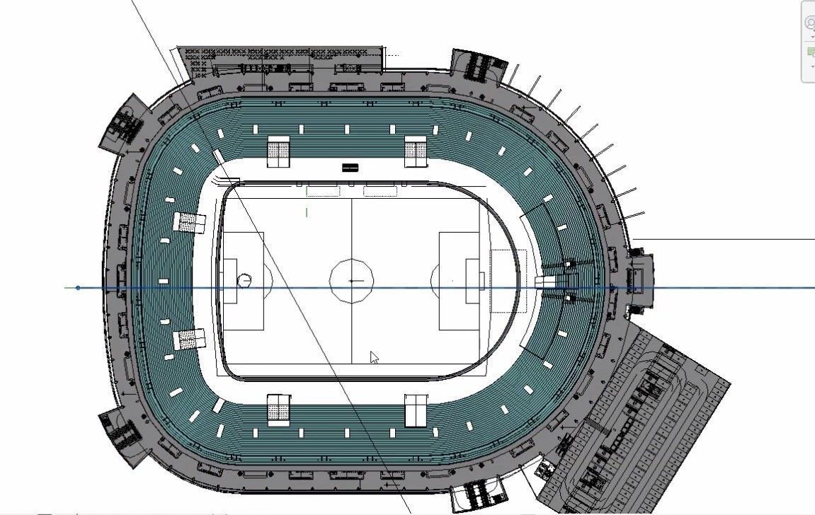 sports stadium compelete revit project  02 3D model_21