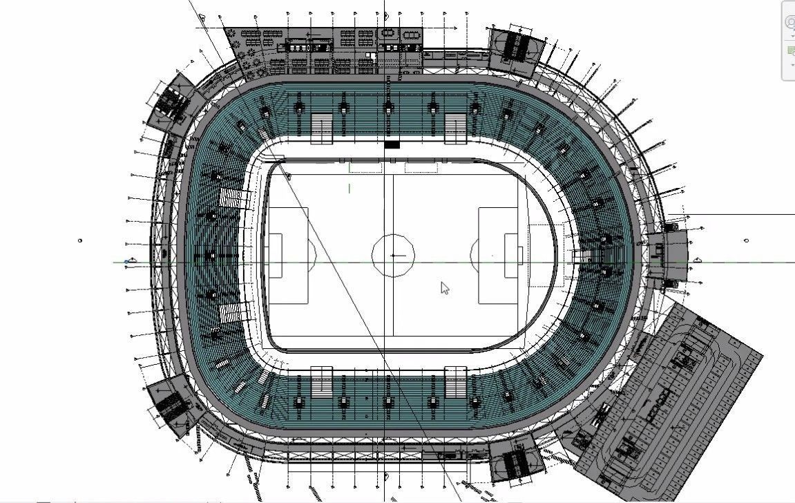 sports stadium compelete revit project  02 3D model_18