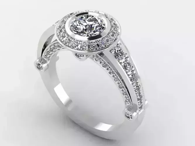 rings halo engagement ring gold