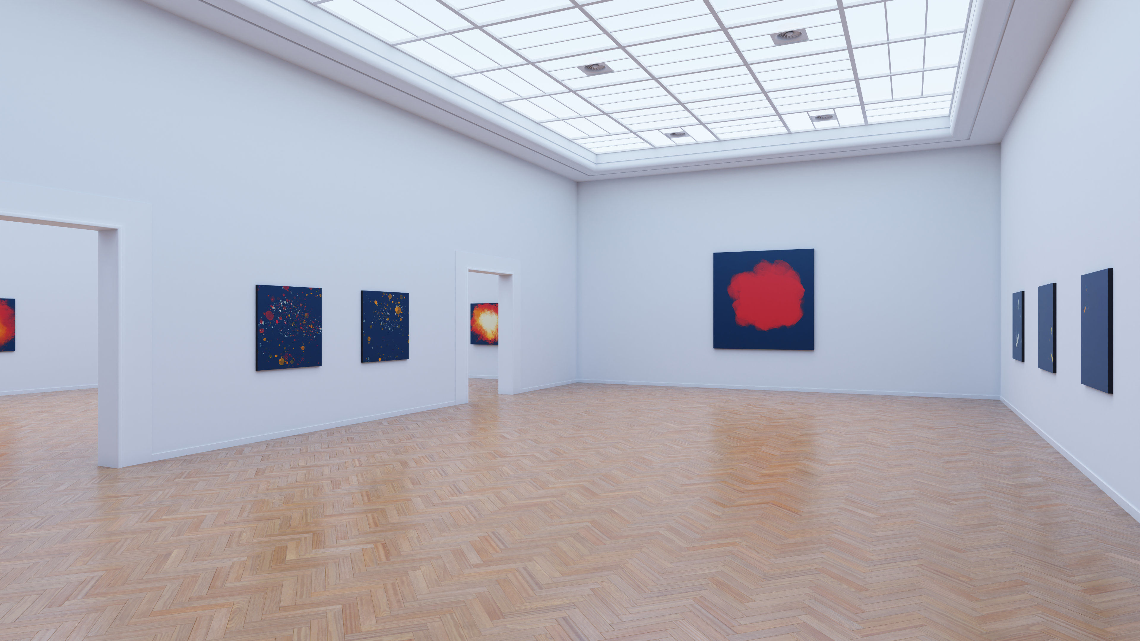 Art Museum Gallery Interior 26 Low-poly 3D model_3