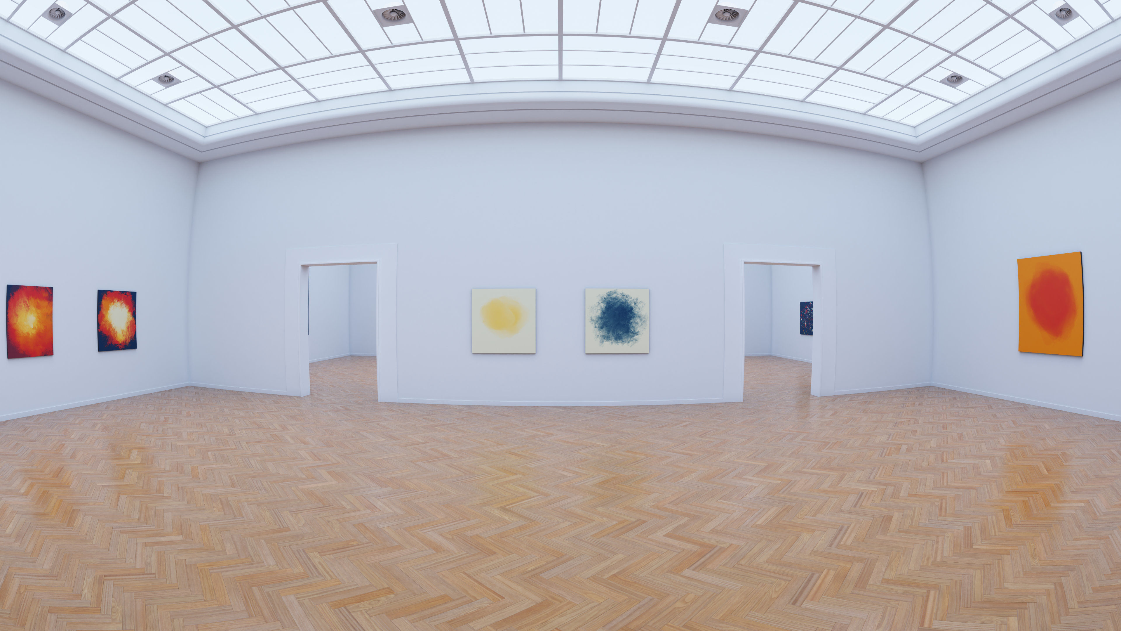 Art Museum Gallery Interior 26 Low-poly 3D model_9