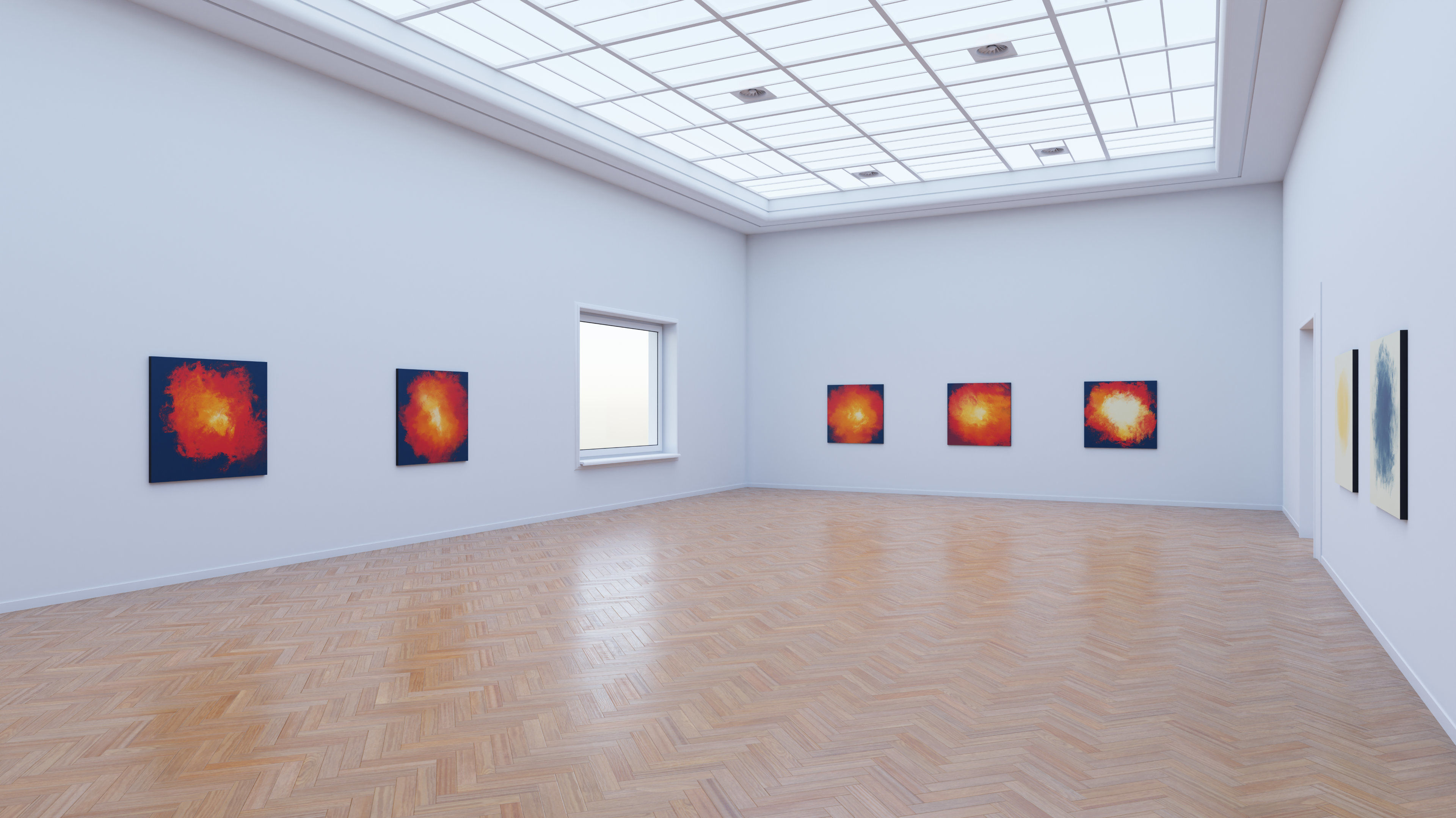 Art Museum Gallery Interior 26 Low-poly 3D model_6