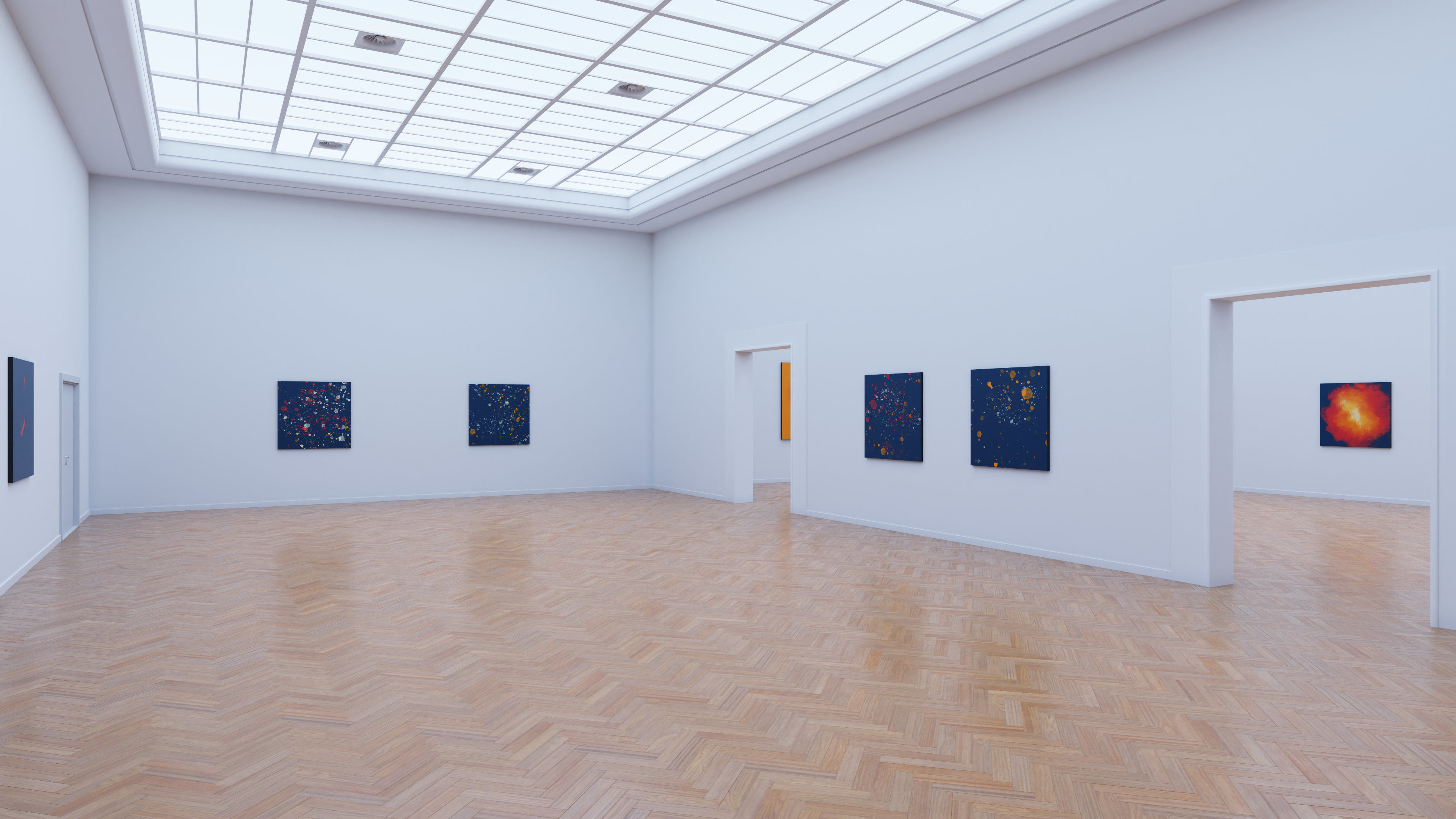 Art Museum Gallery Interior 26 Low-poly 3D model_2