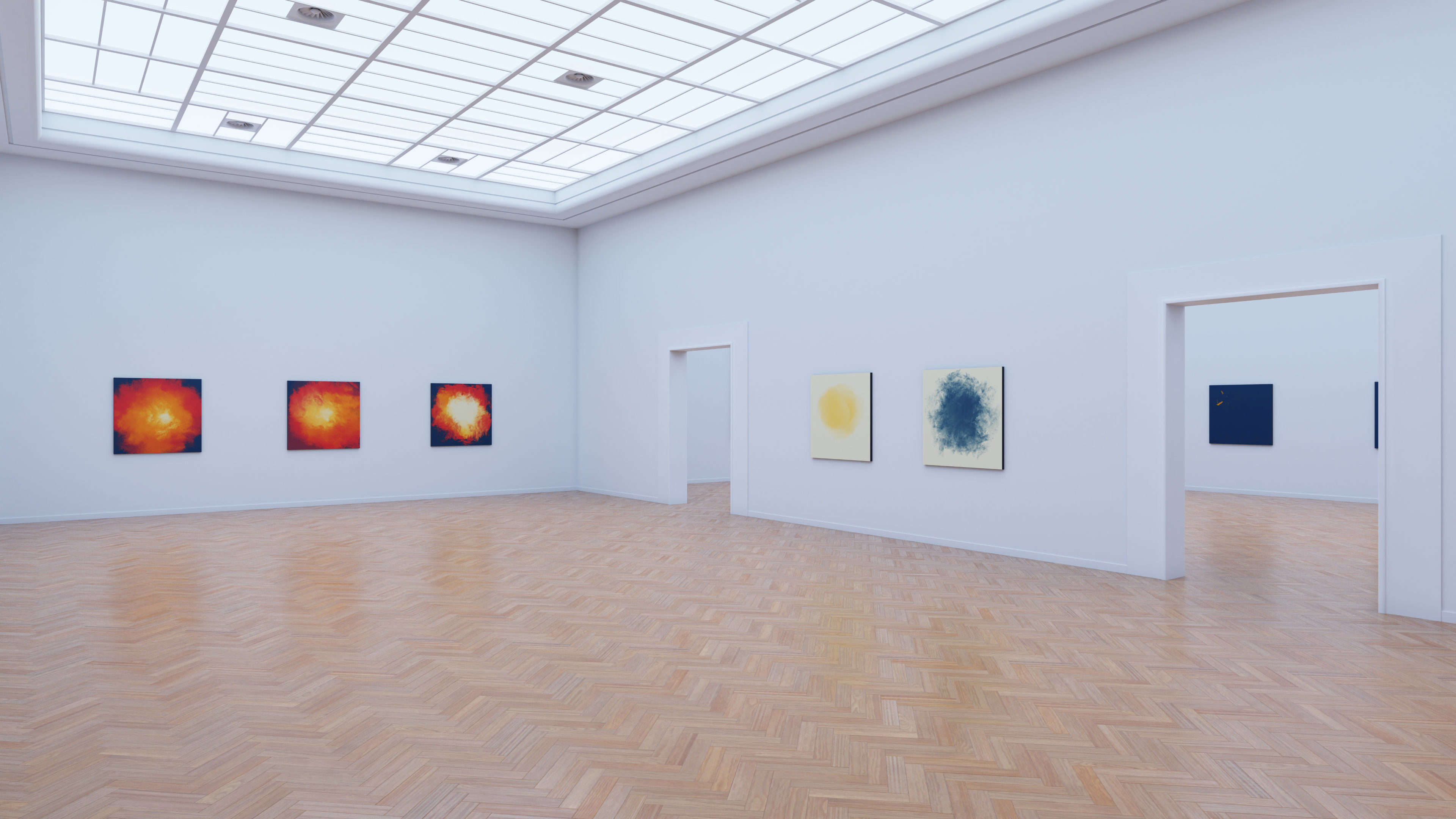 Art Museum Gallery Interior 26 Low-poly 3D model_8