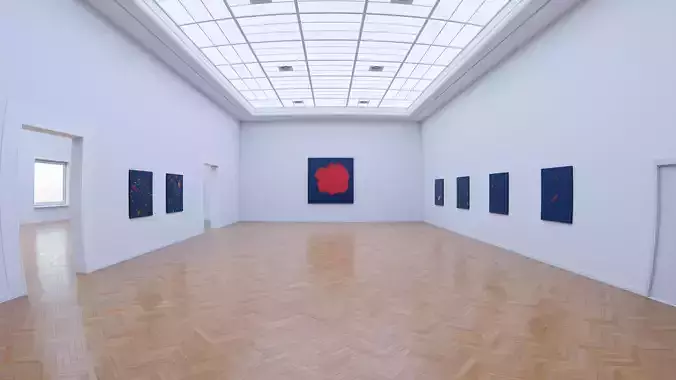 Art Museum Gallery Interior 26 Low-poly 3D model