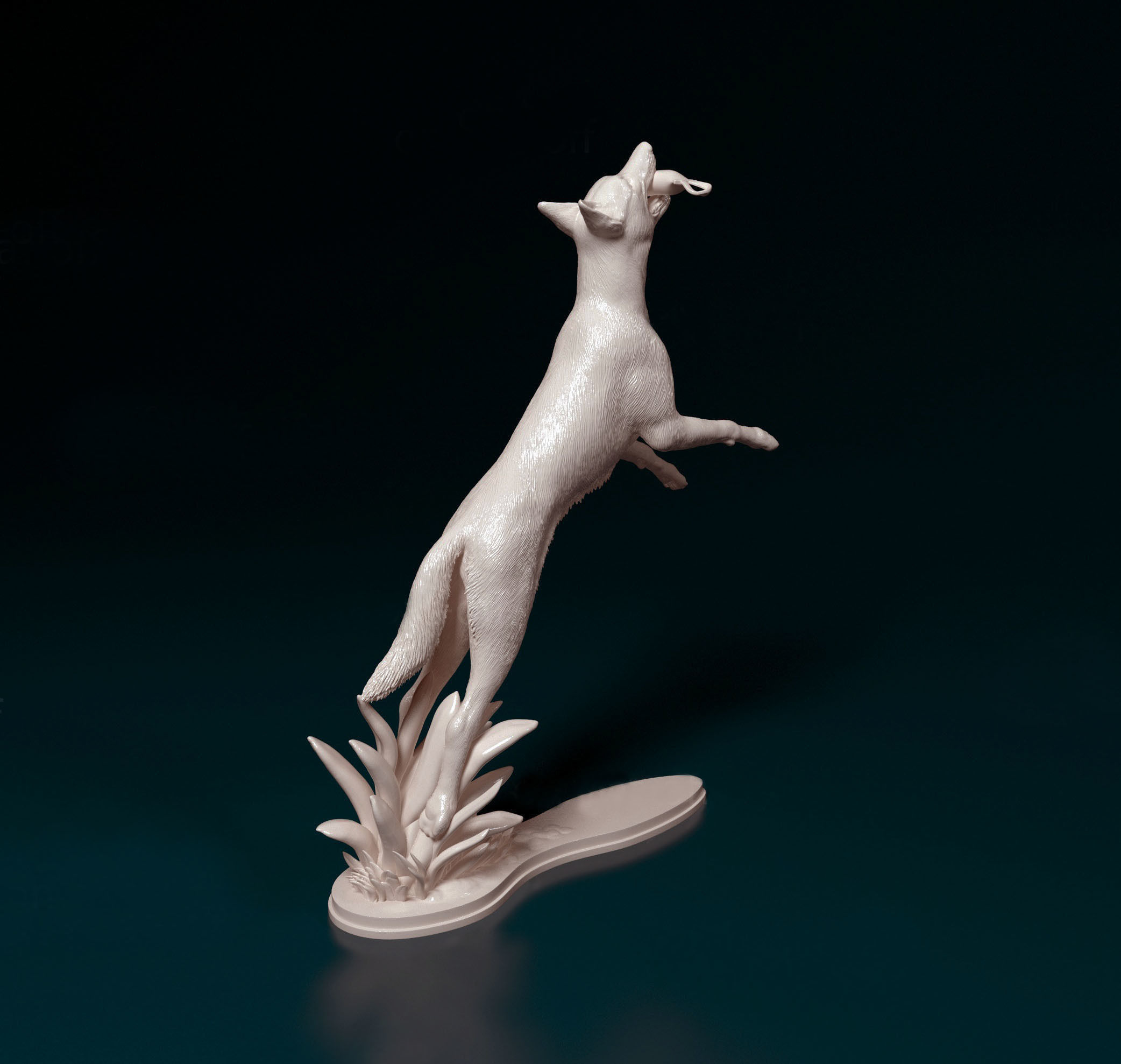 Flying dog 3D print model_3