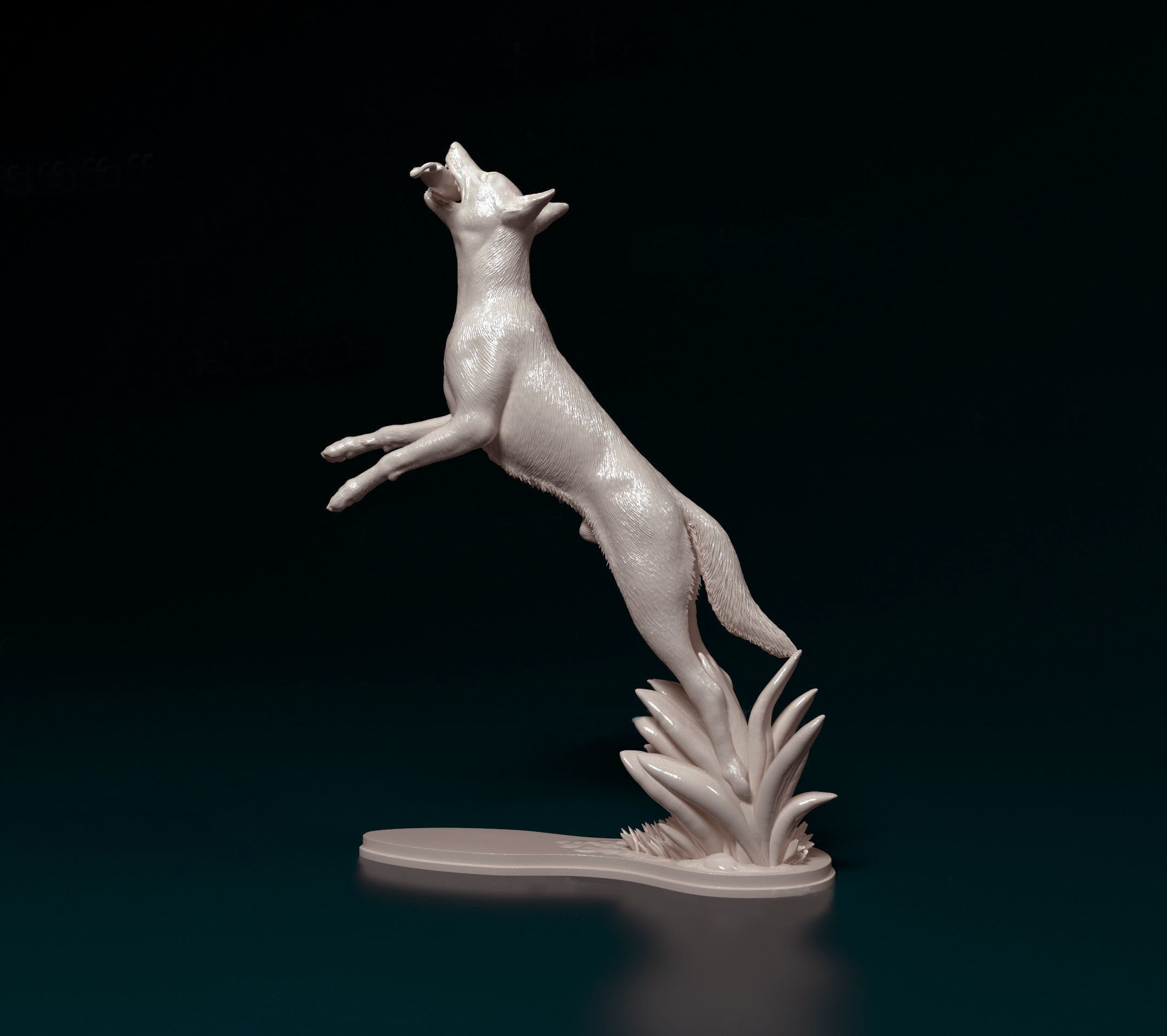 Flying dog 3D print model_2