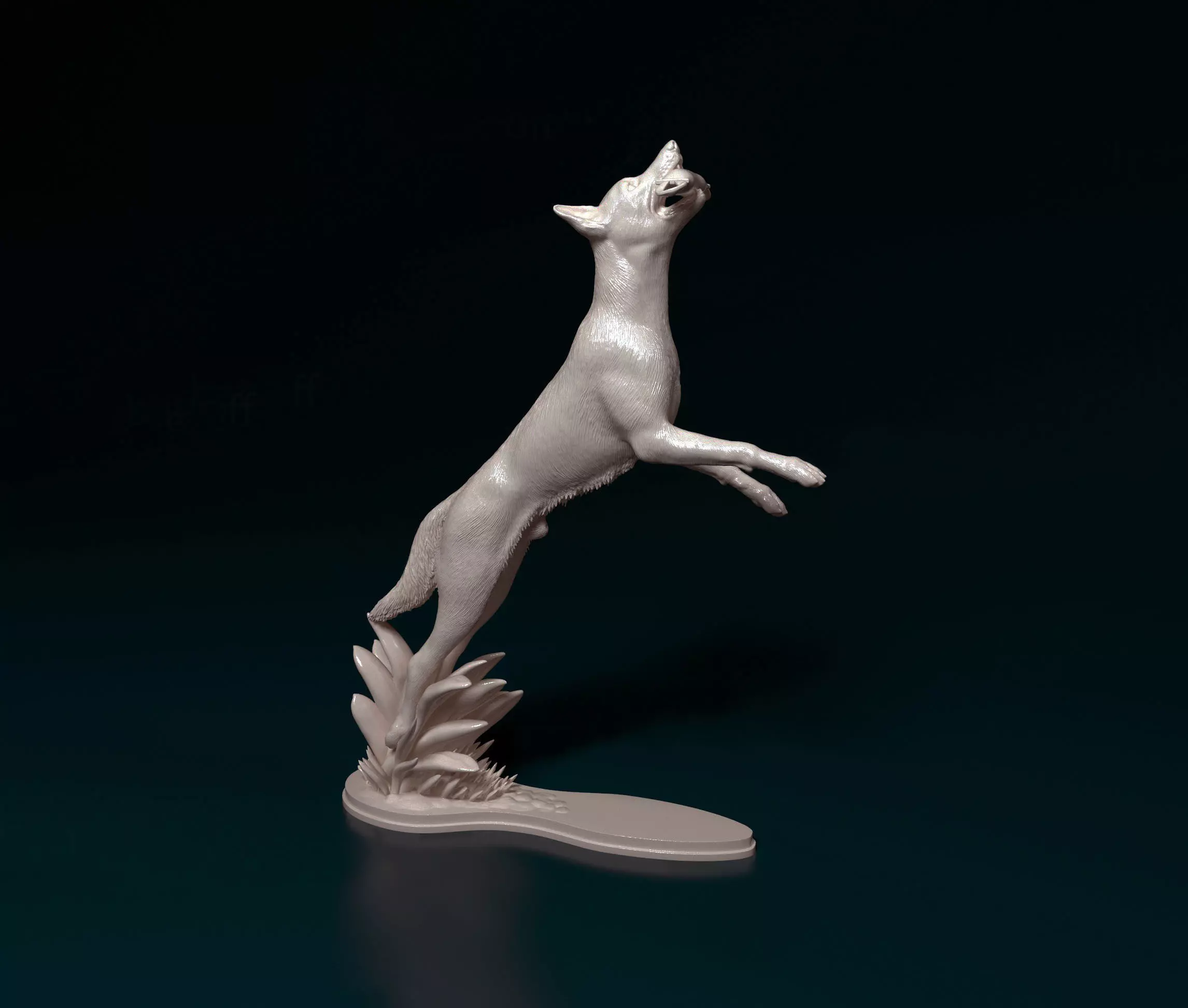 Flying dog 3D print model_0