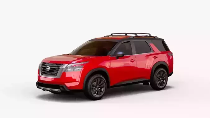 Pathfinder Platinum 4WD 2022 Low-poly 3D model