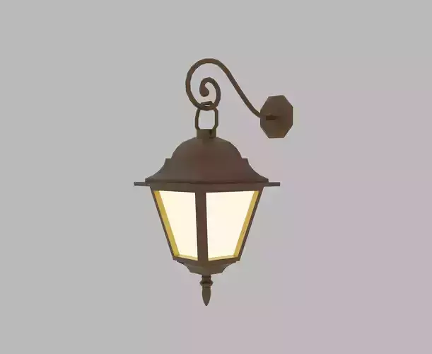 Lantern outdoor wall light