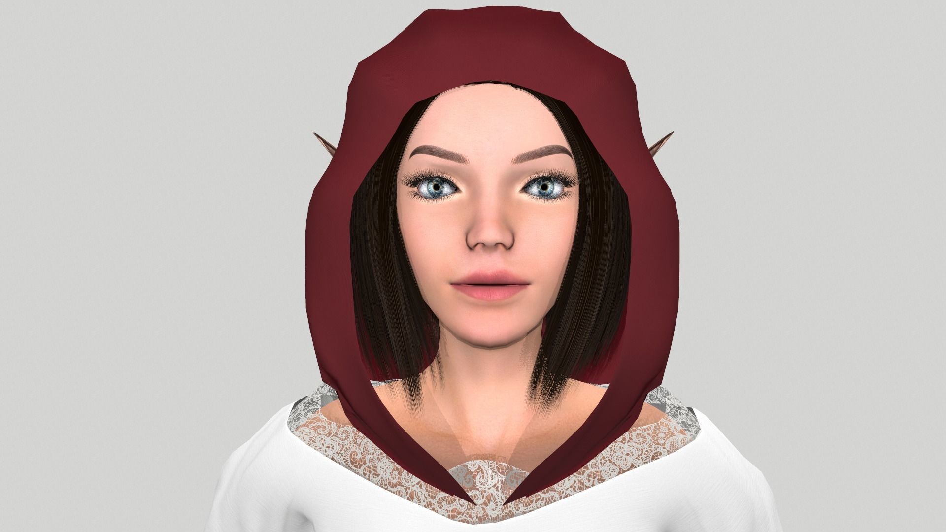 Night elf Low-poly 3D model_10