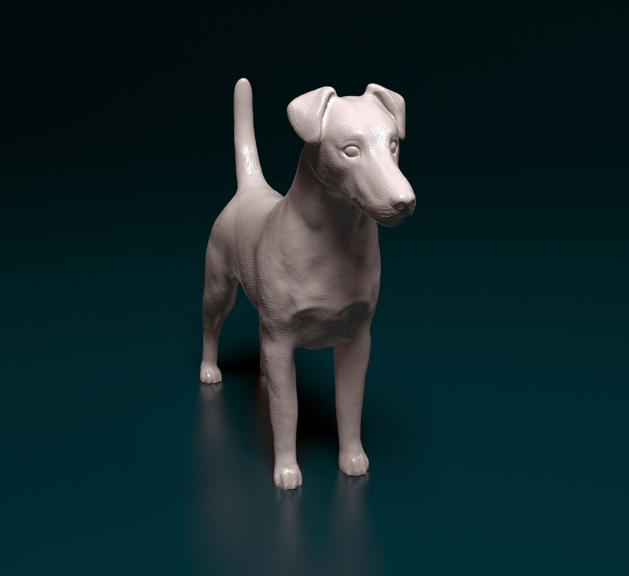 Fox terrier 3D print model_2