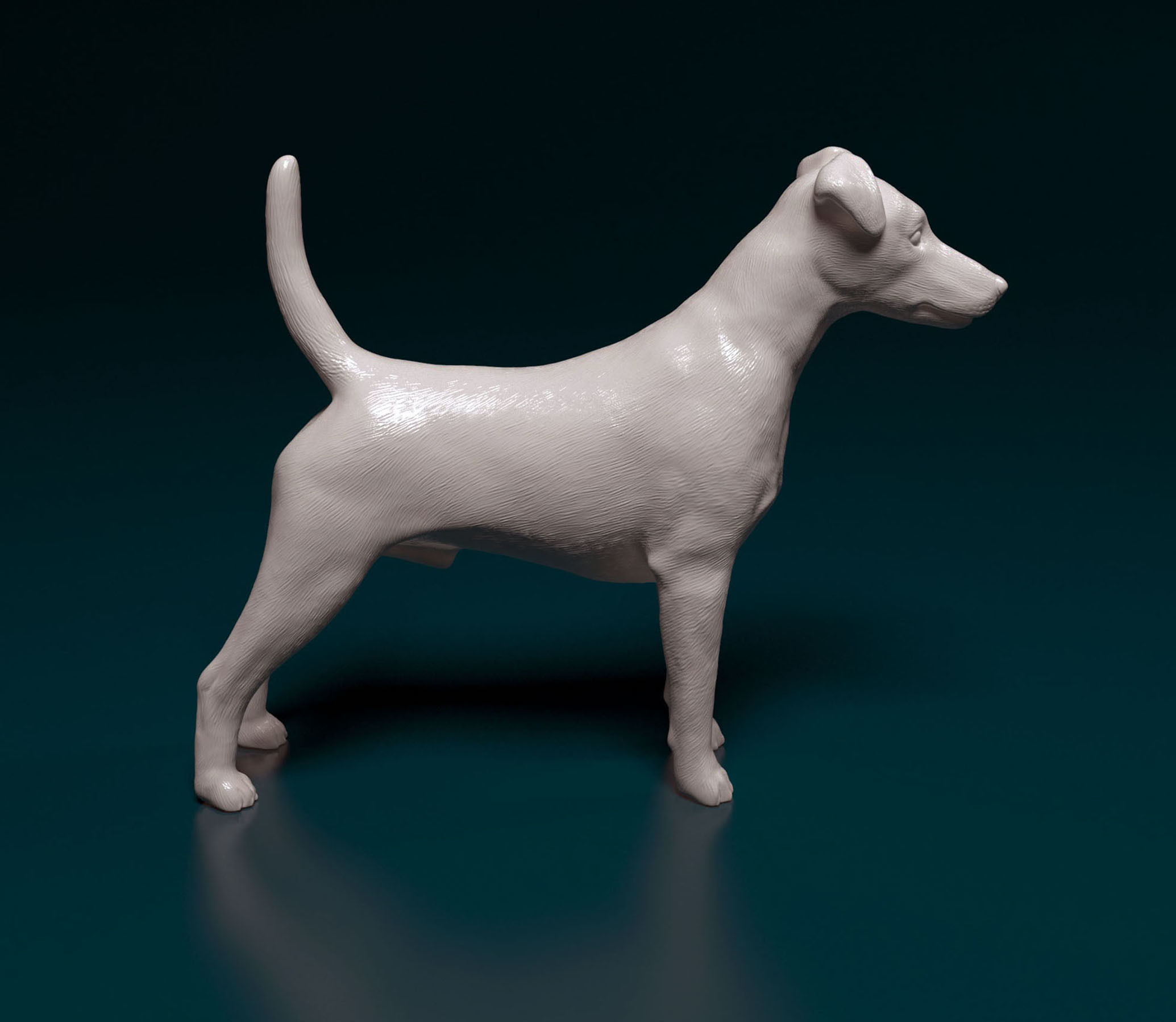 Fox terrier 3D print model_1