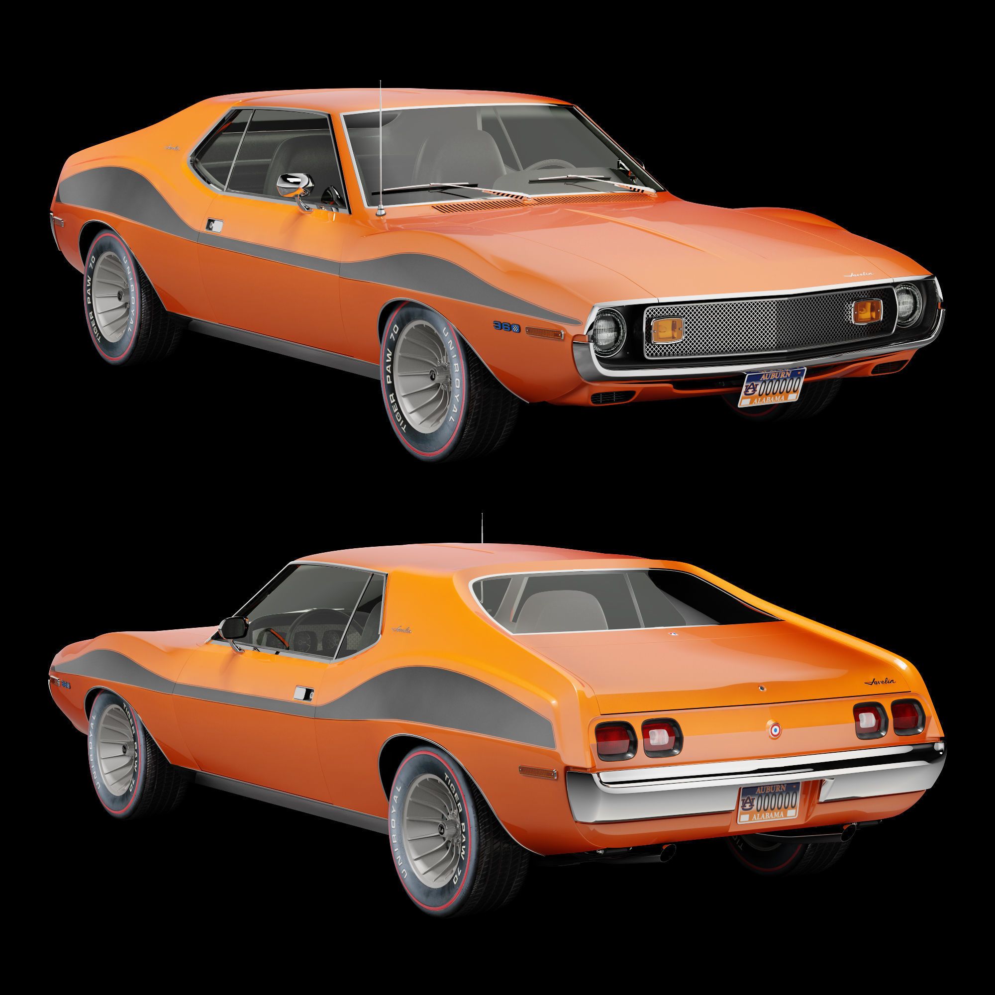 AMC javelin-1972 3D model_8