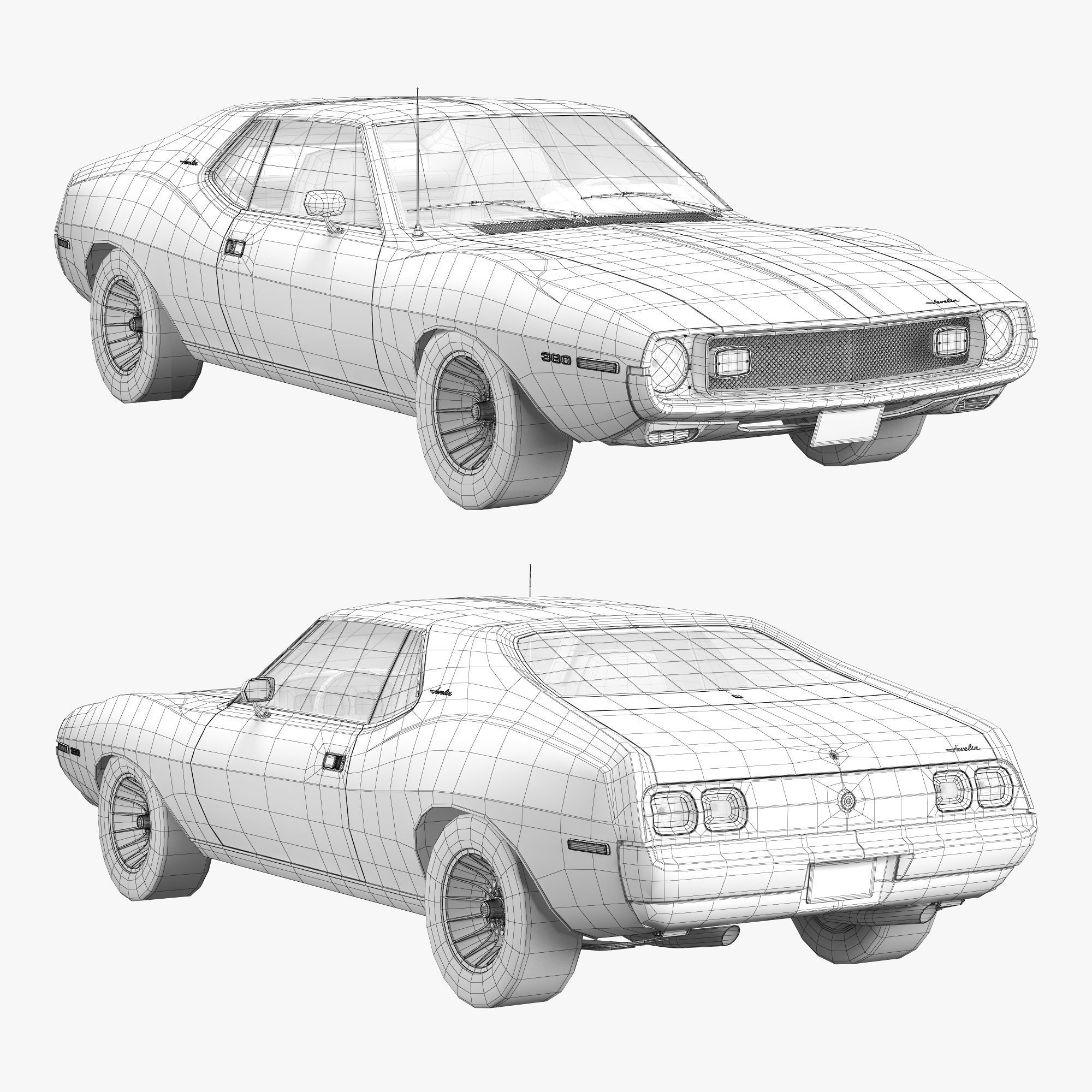AMC javelin-1972 3D model_16