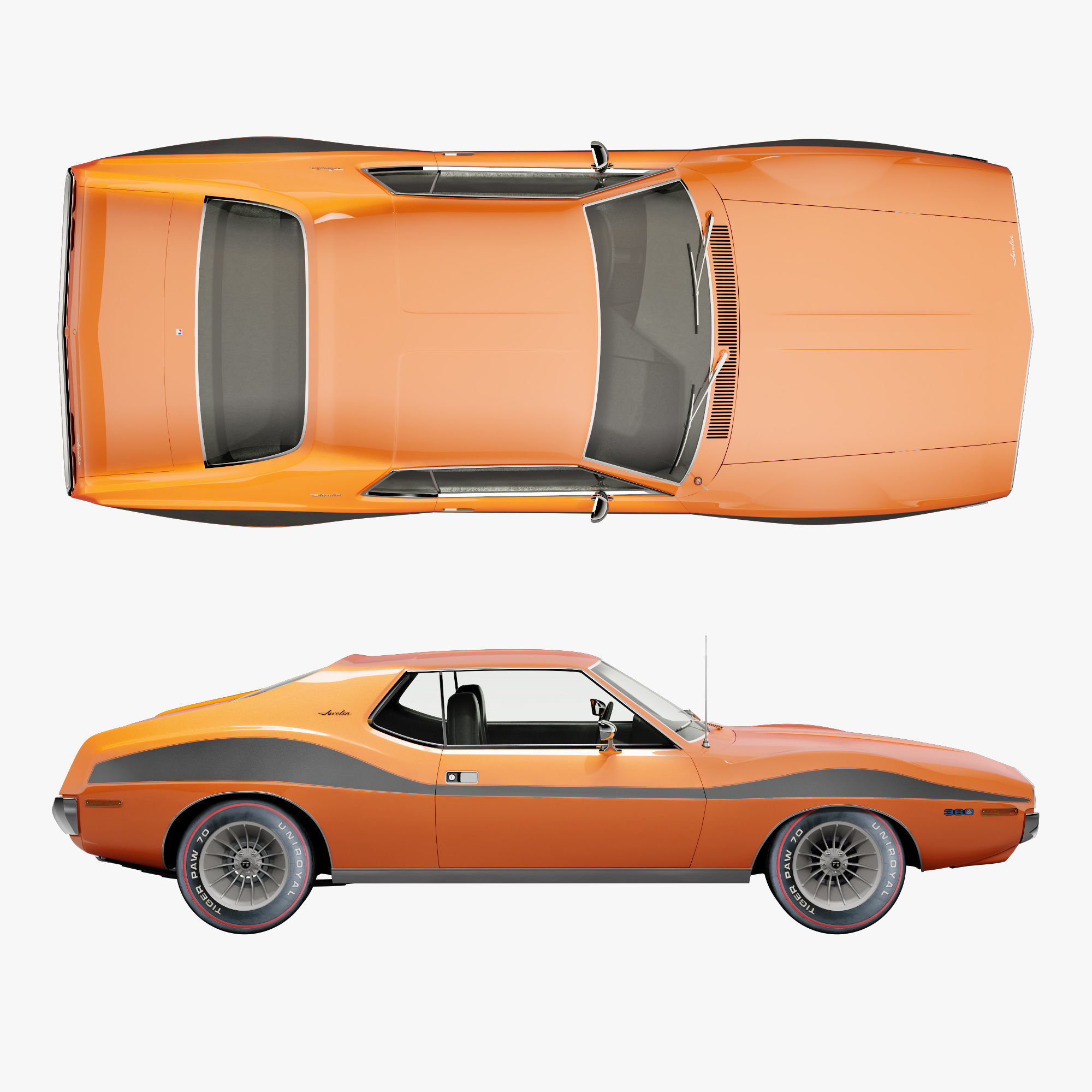AMC javelin-1972 3D model_1