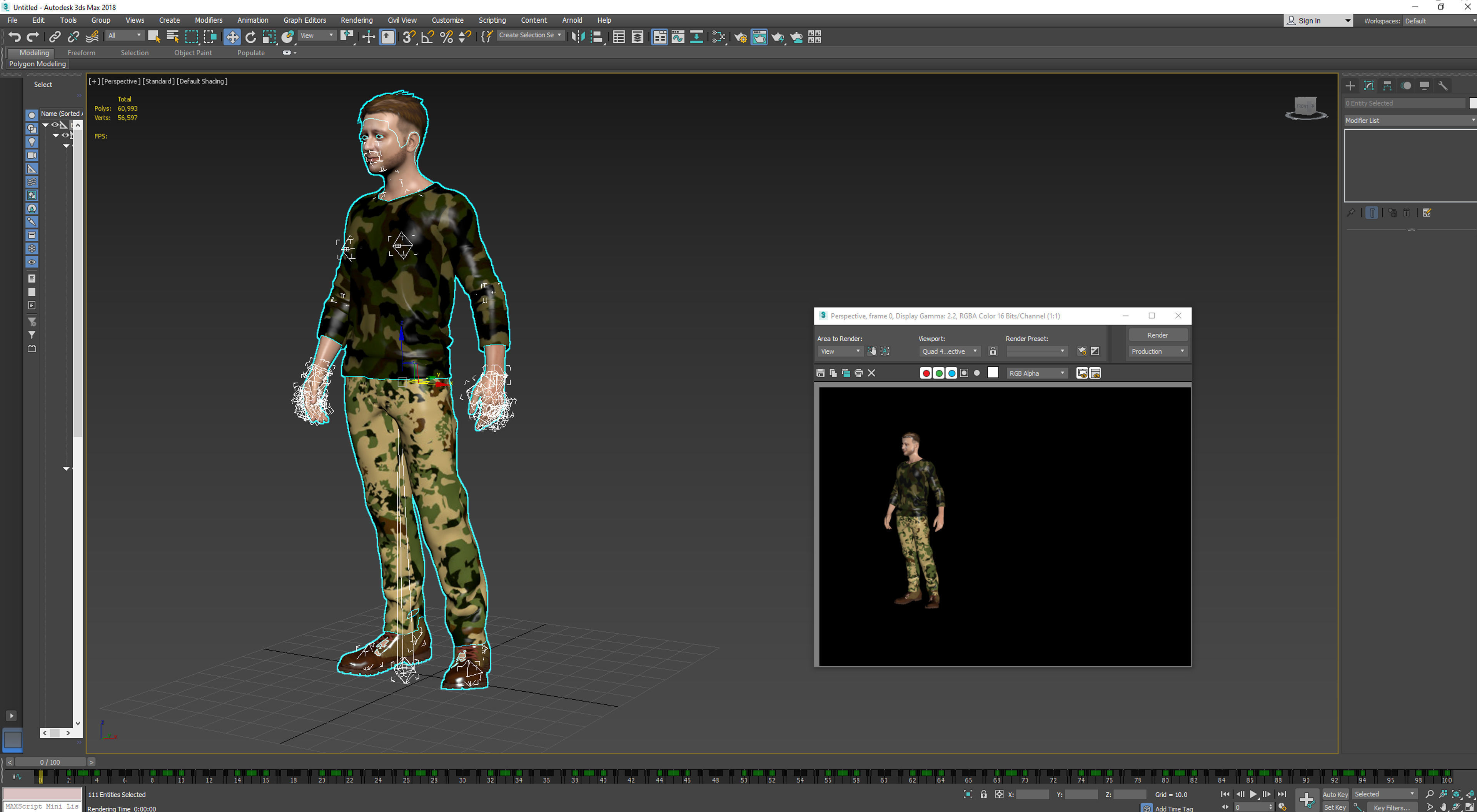 Volodymyr Zelenskyy 3D Rigged model ready for animation Low-poly 3D model_8