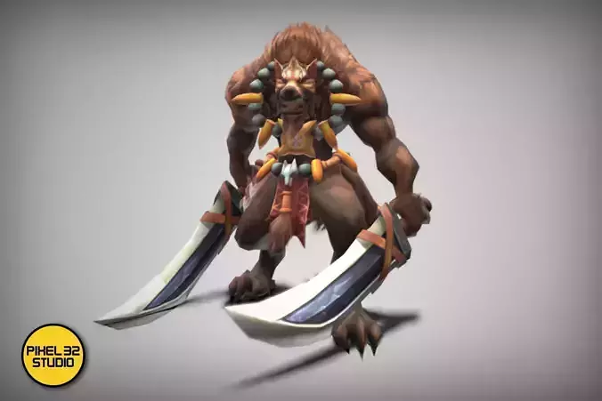 Dungeon Fantasy Monster - Werewolf of Both Hands