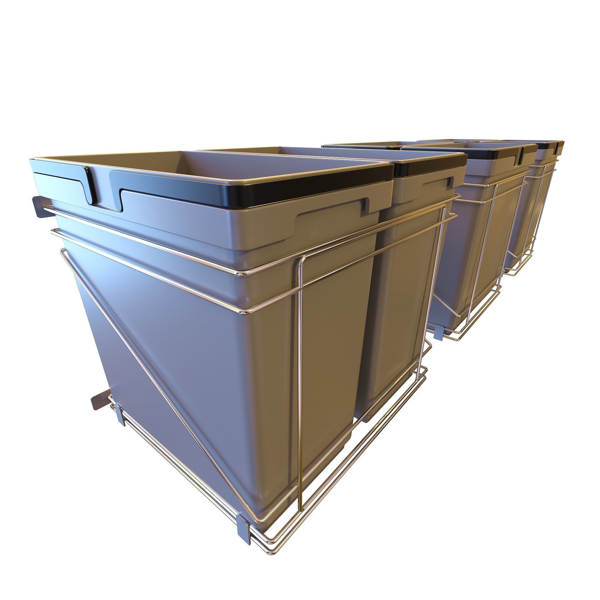 Furniture Fittings Mega Pack - Waste Bins 3D model_12