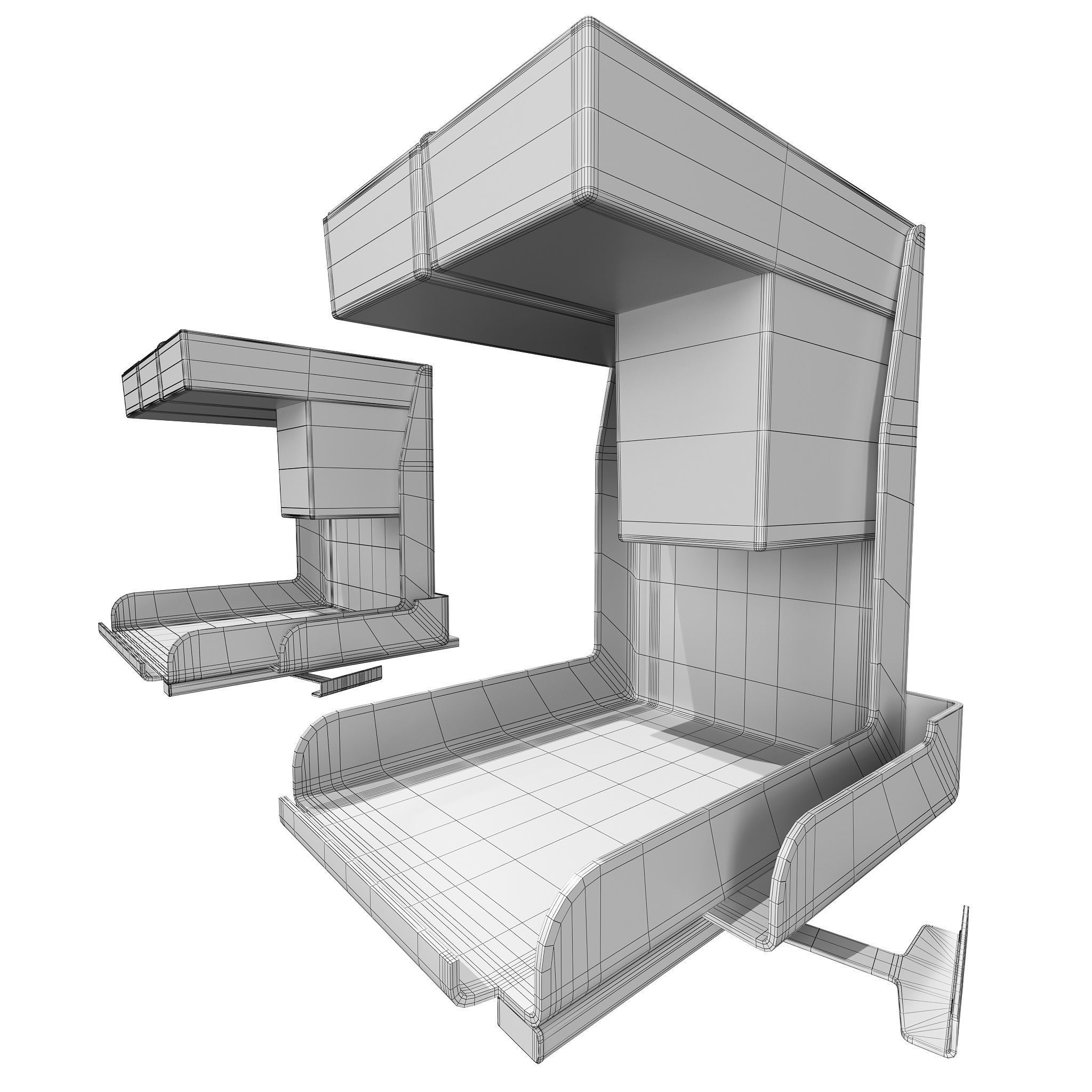 Furniture Fittings Mega Pack - Waste Bins 3D model_54